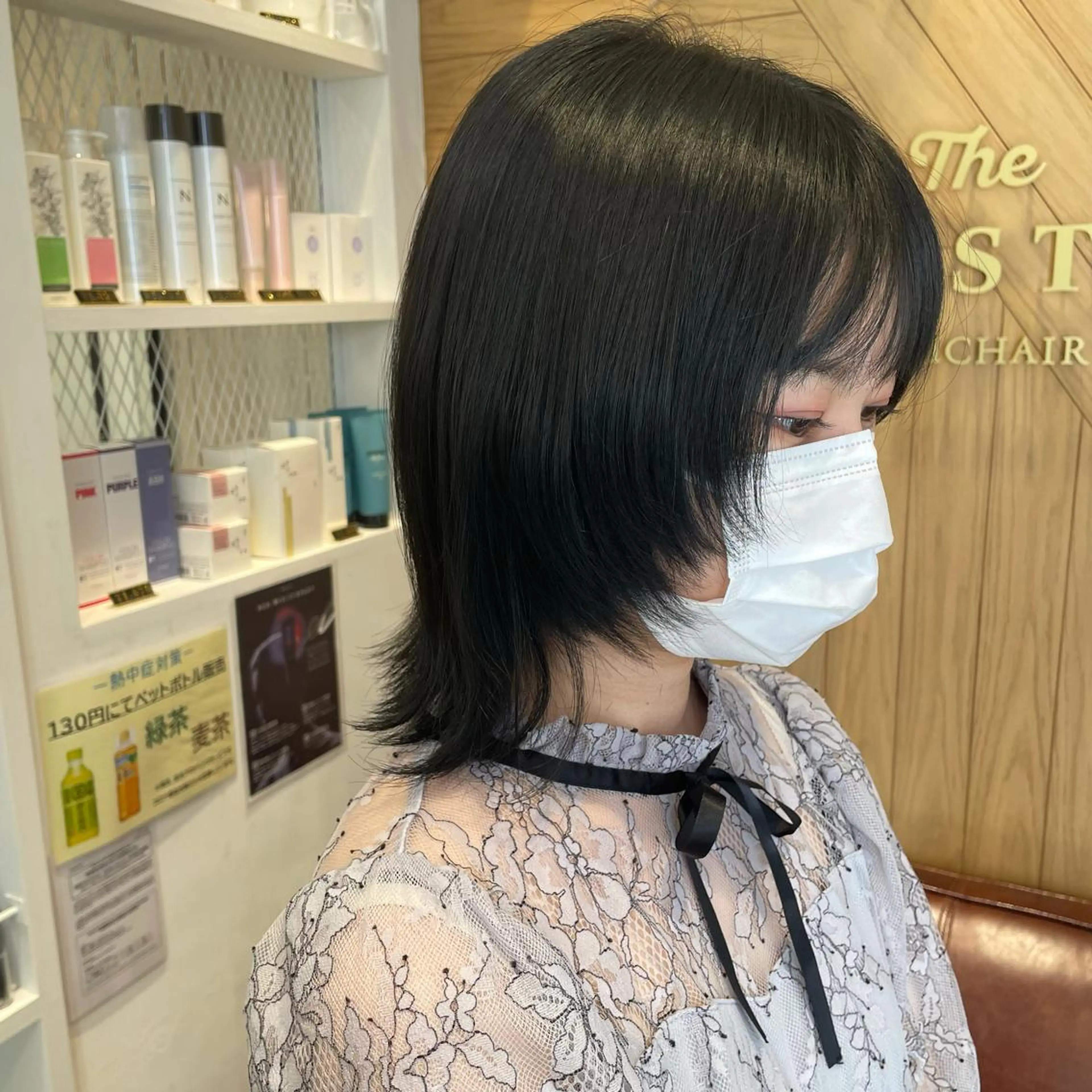 ミディアム カラー 葵/レイヤーカット/ 韓国風/透明感カラーのヘアスタイル