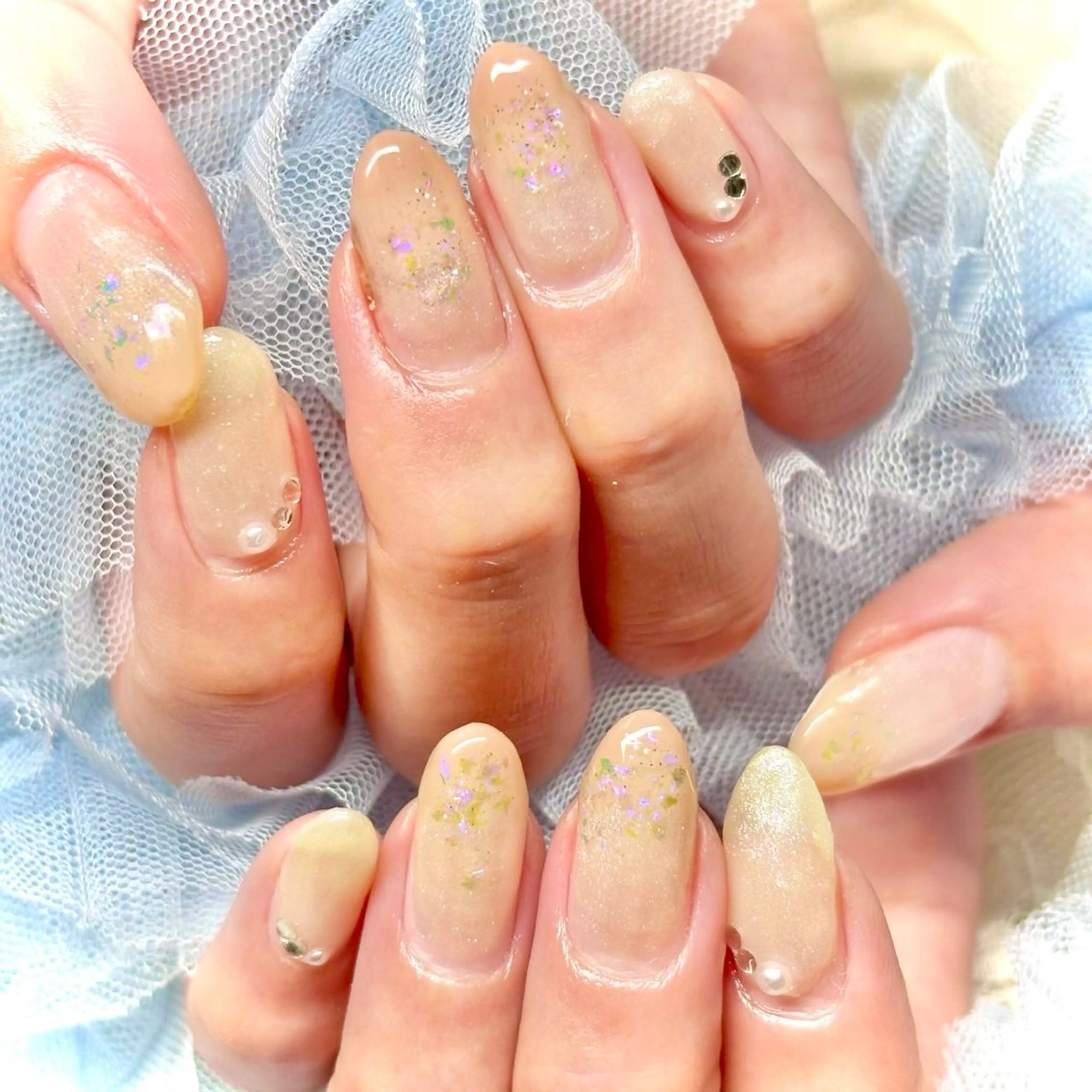 ネイル 韓国ネイル オフィスネイル ワンホンネイル miminon 自宅ネイルサロンのネイルデザイン