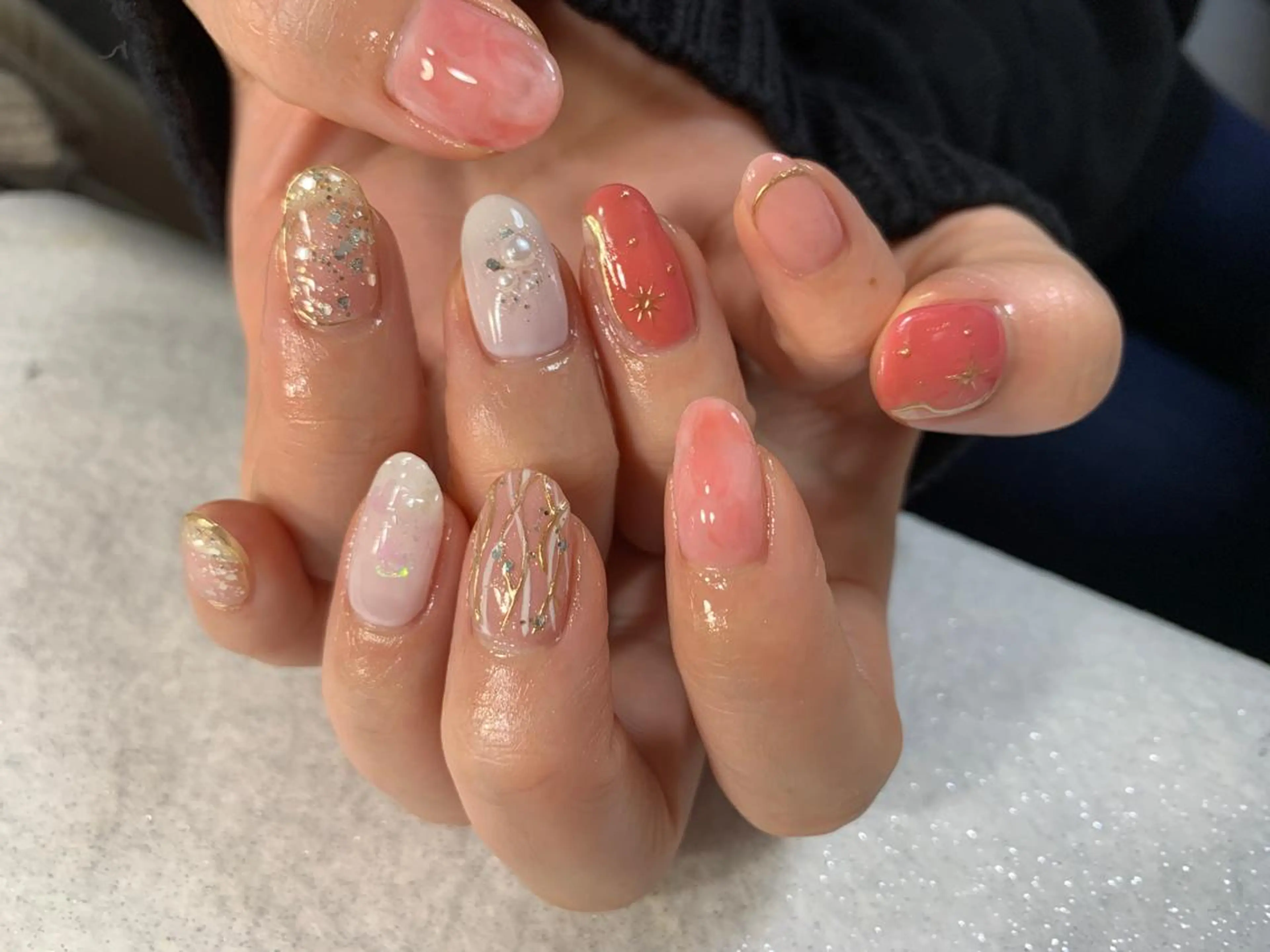 ネイル ハンドネイル 手塚 里奈のネイルデザイン