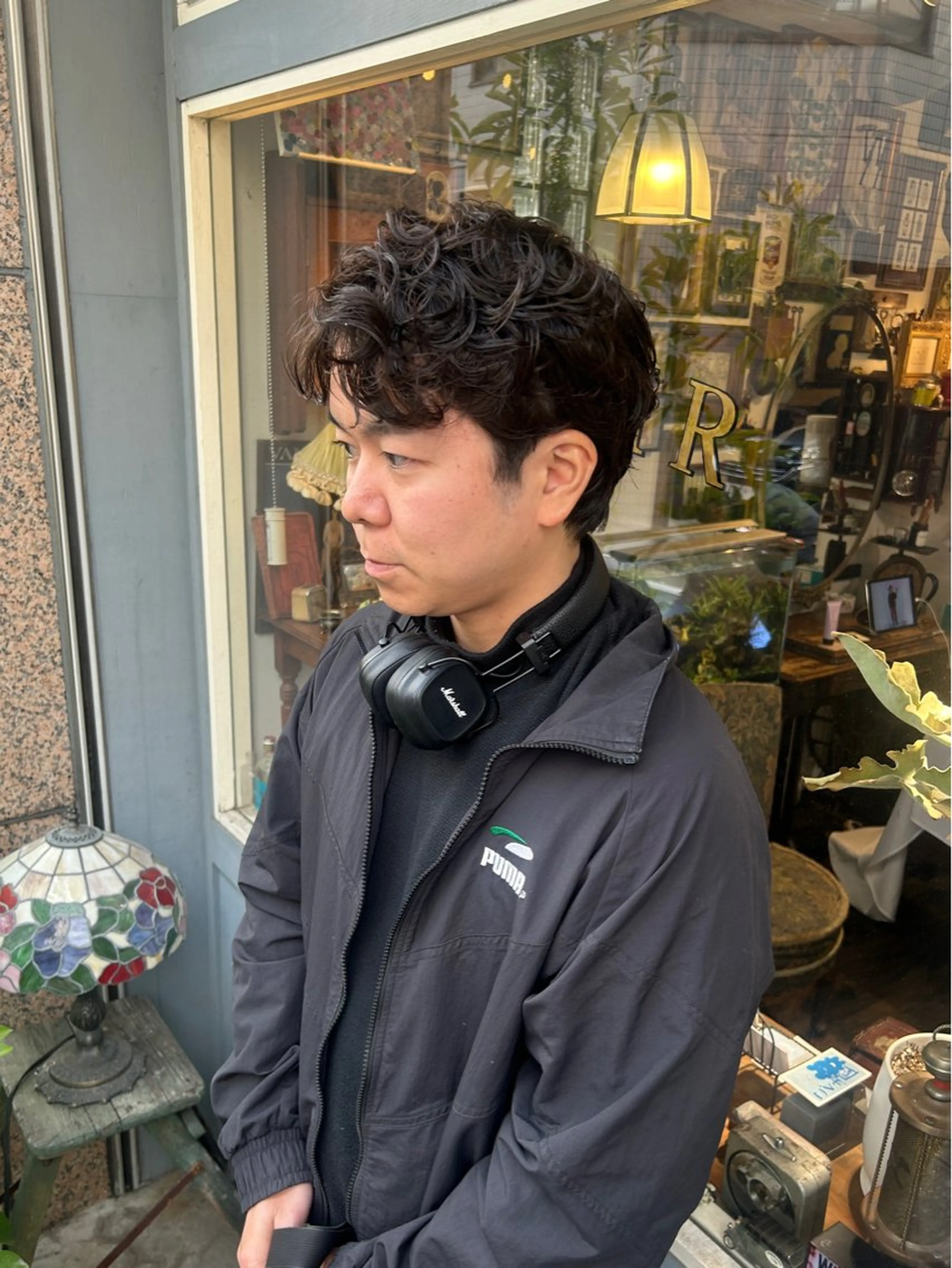 ショート パーマ メンズ カット パーマ 清水千優/パーマ/ メンズパーマのヘアスタイル