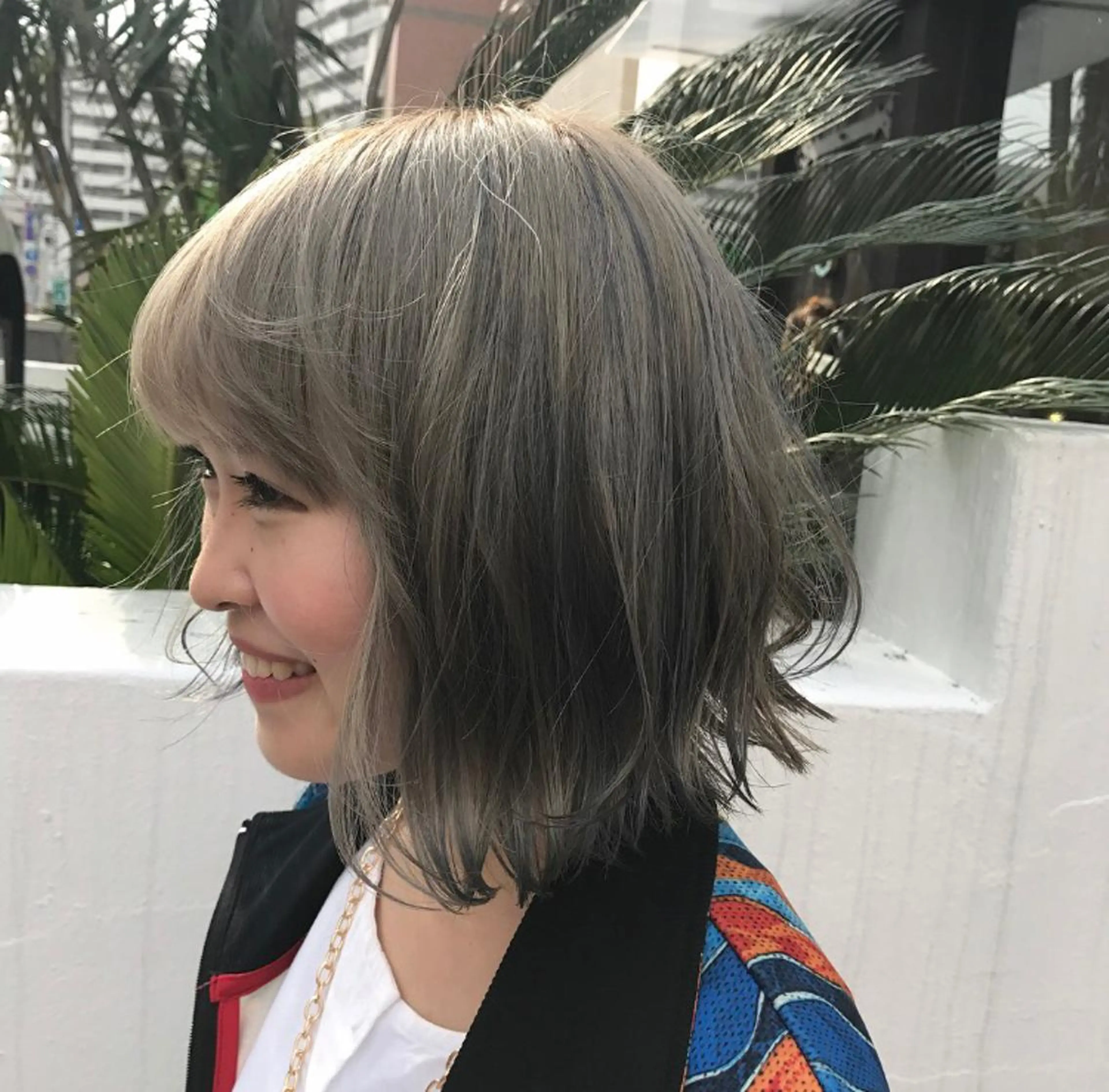 ショート カラー シルバー メンズカット特化柏駅 徒歩3分LOUのヘアスタイル