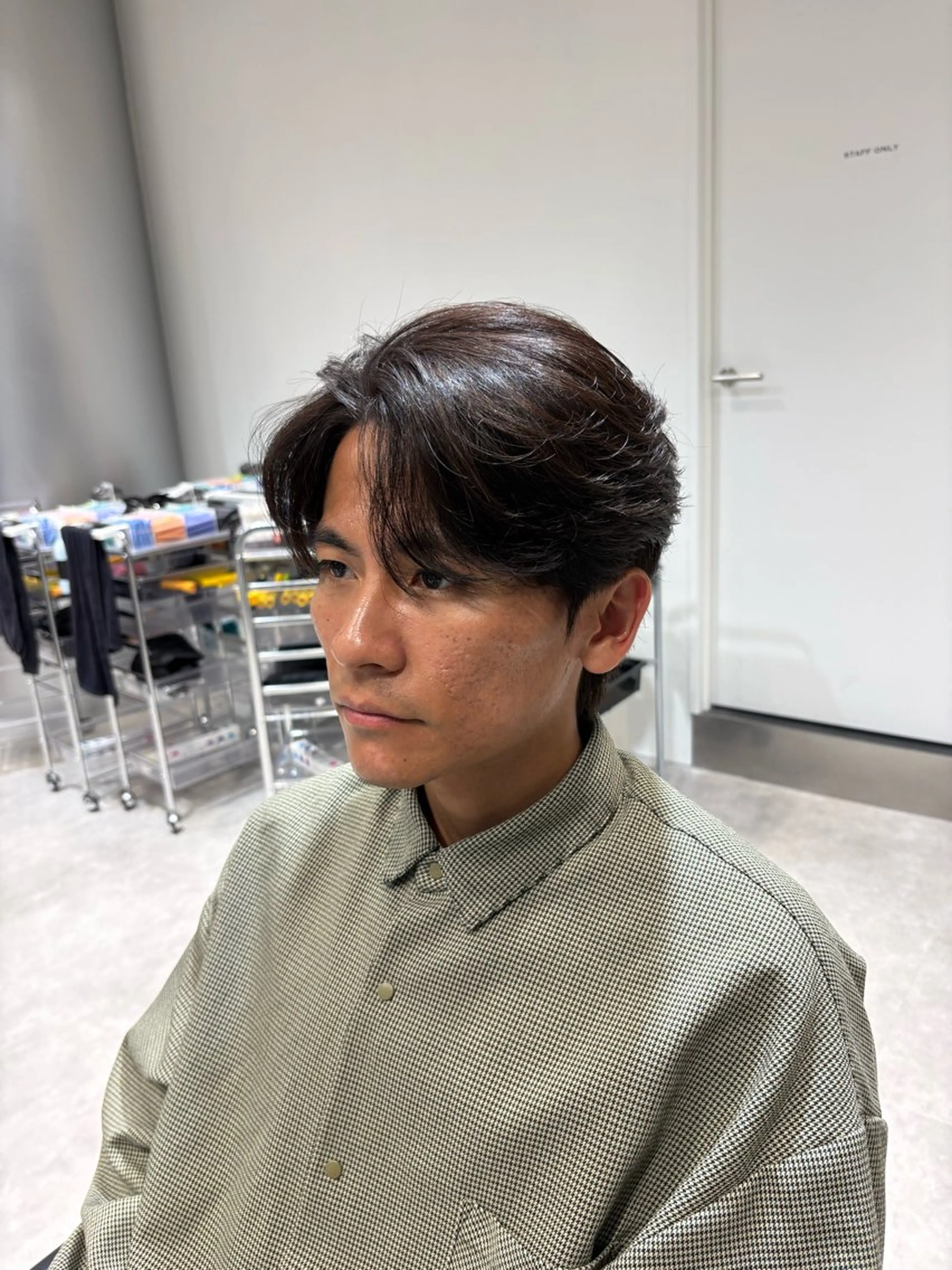 カラー パーマ メンズ カット ヘアカラー パーマ fifth 桐山 蒼史のヘアスタイル