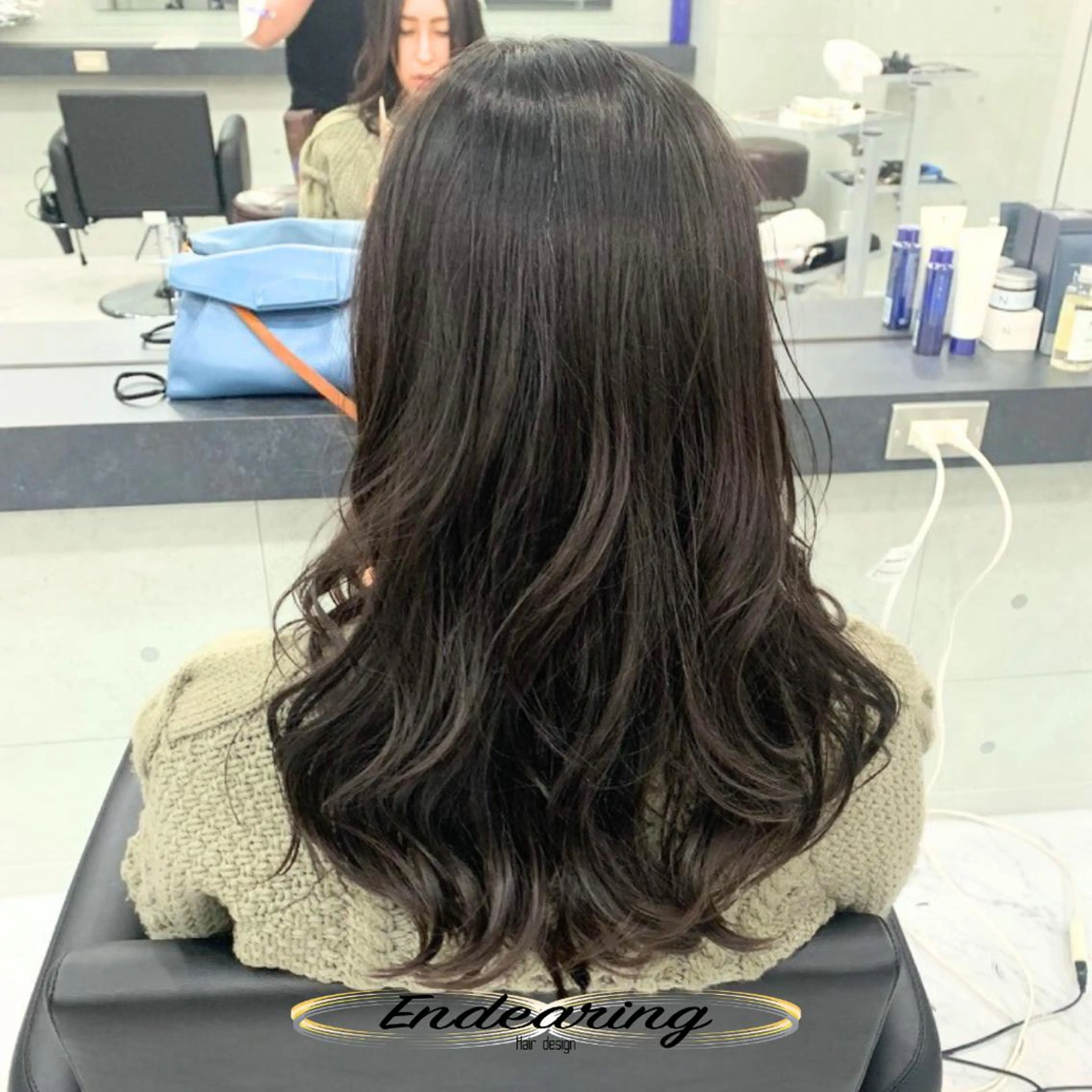 カラー 透明感カラー ダークグレー カット ヘアカラー Endearing 銀座/レイヤーカットのヘアスタイル