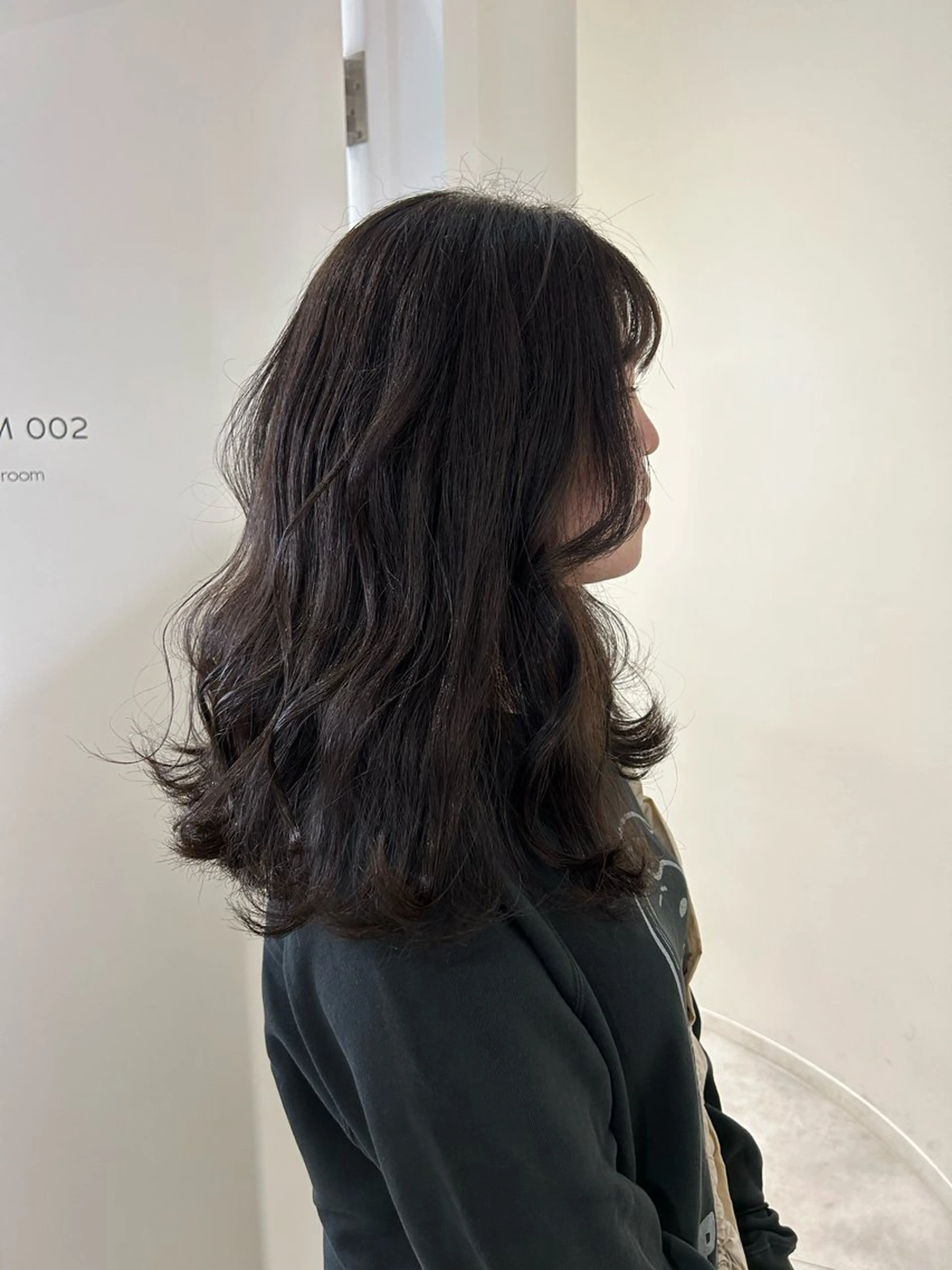 ロング カラー 透明感カラー カット ヘアカラー オリーブベージュ/ ブリーチなし透明感のヘアスタイル