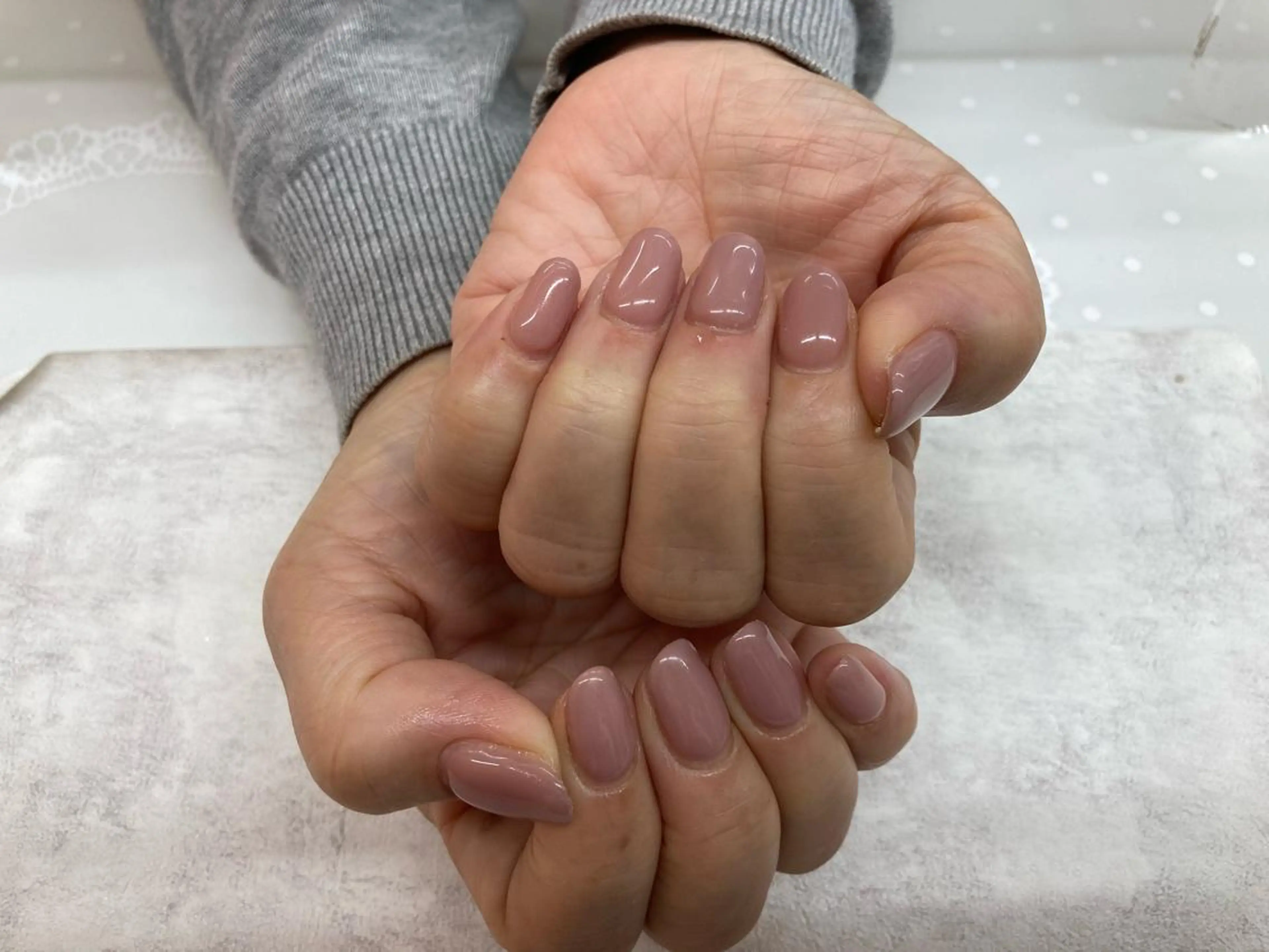ネイル ワンカラーネイル Maple saronのネイルデザイン