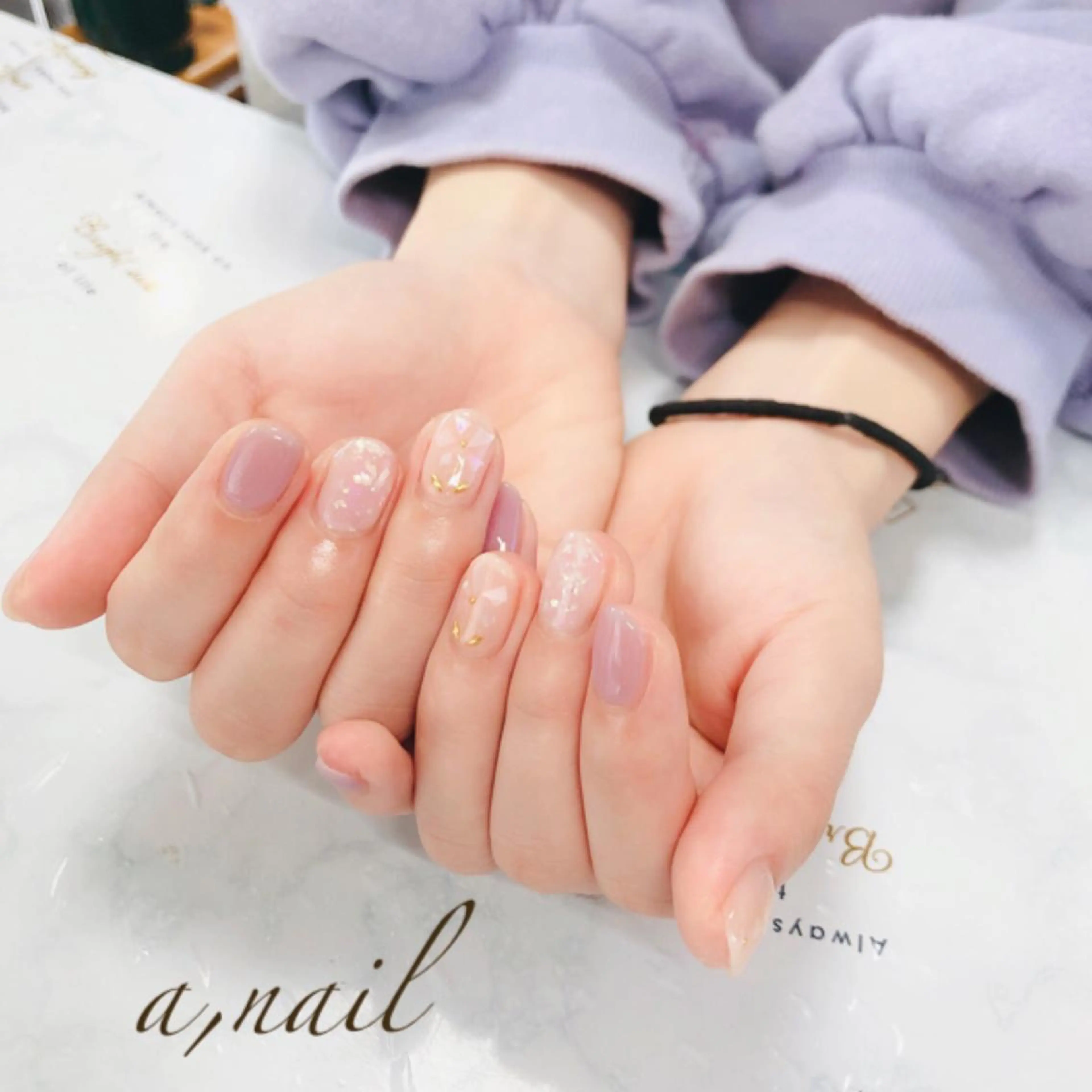 ネイル フットネイル ジェルネイル グラデーション ラメ(グリッター) ラメグラデーション ハンドネイル ネイルサロン エーネイルのネイルデザイン