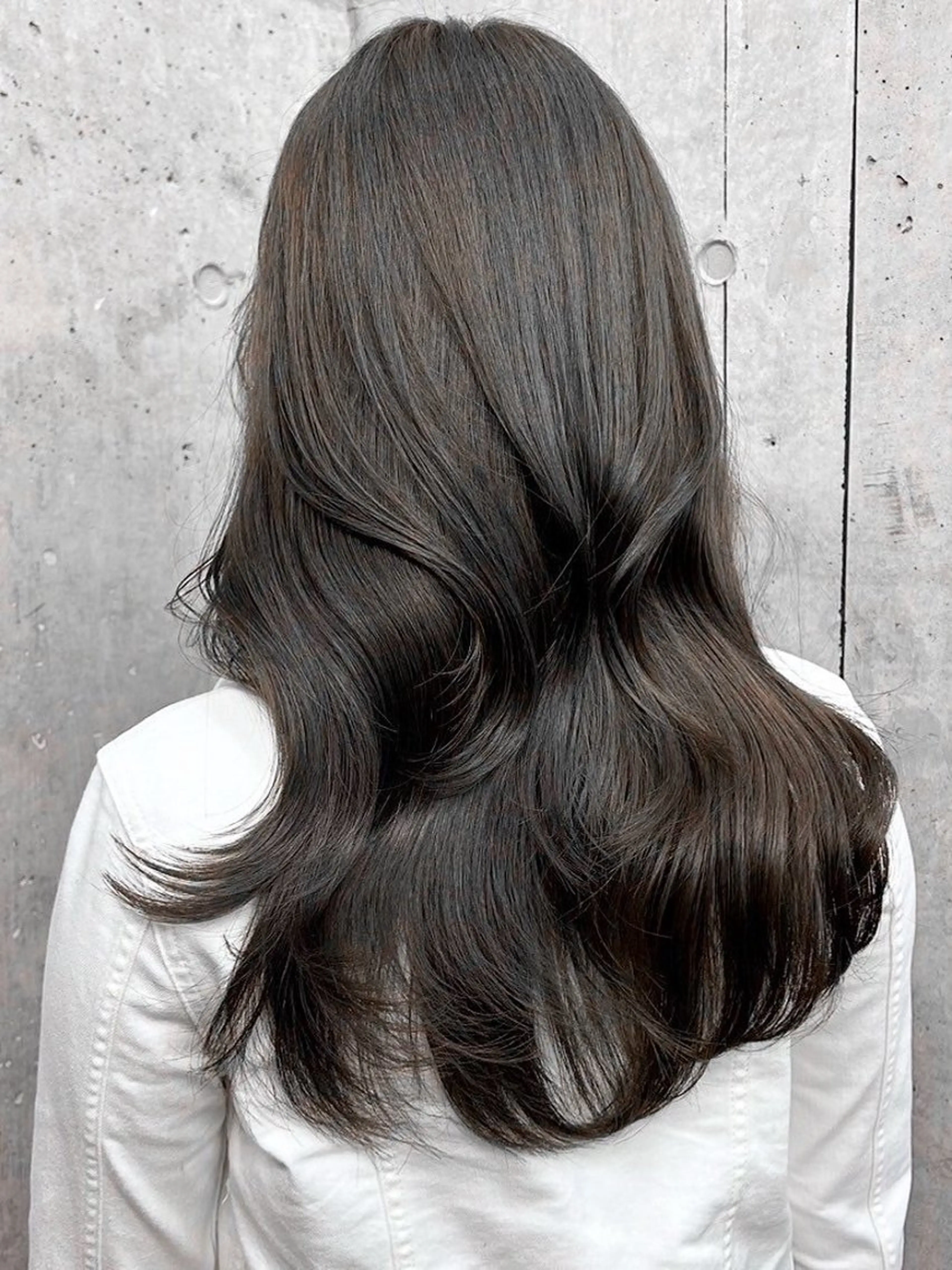 ロング カラー ヘアアレンジ 縮毛矯正 垢抜け透明感カラー 指名No.1shunのヘアスタイル