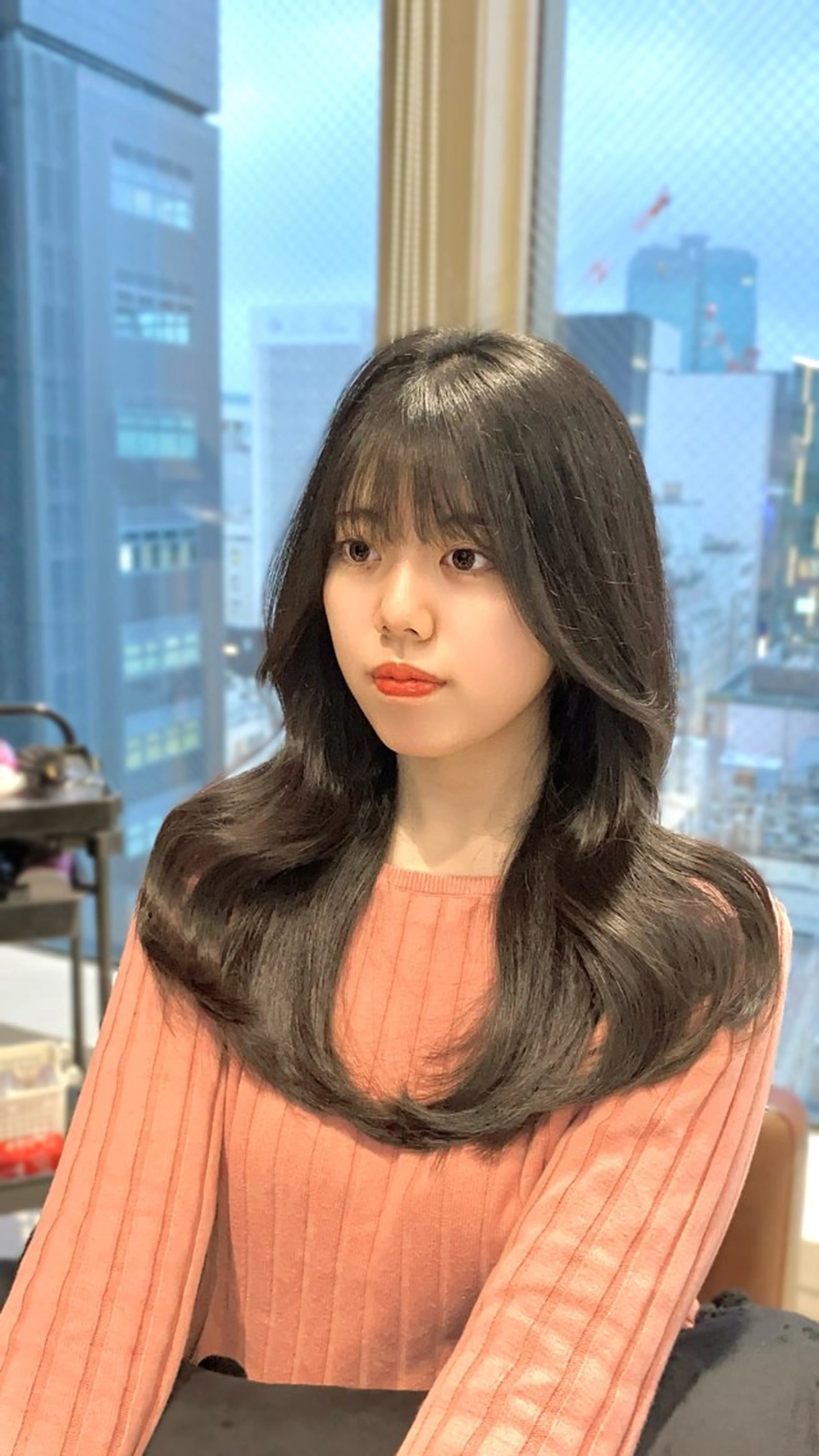 ロング カラー ヘアアレンジ 顔周り&ミディアム 特化/池袋/kokiのヘアスタイル