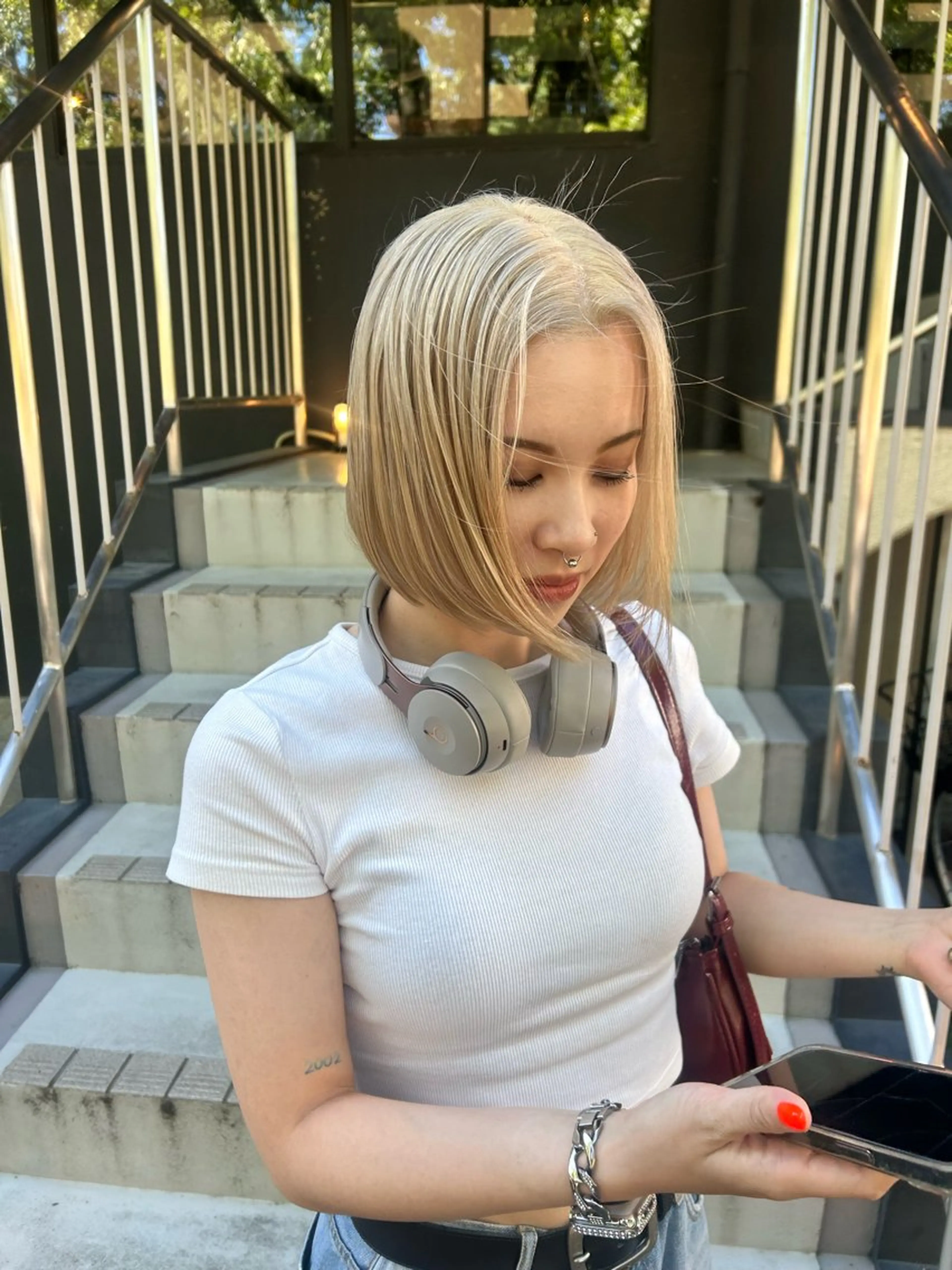 ショート ヘアカラー 名田 凌佑のヘアスタイル