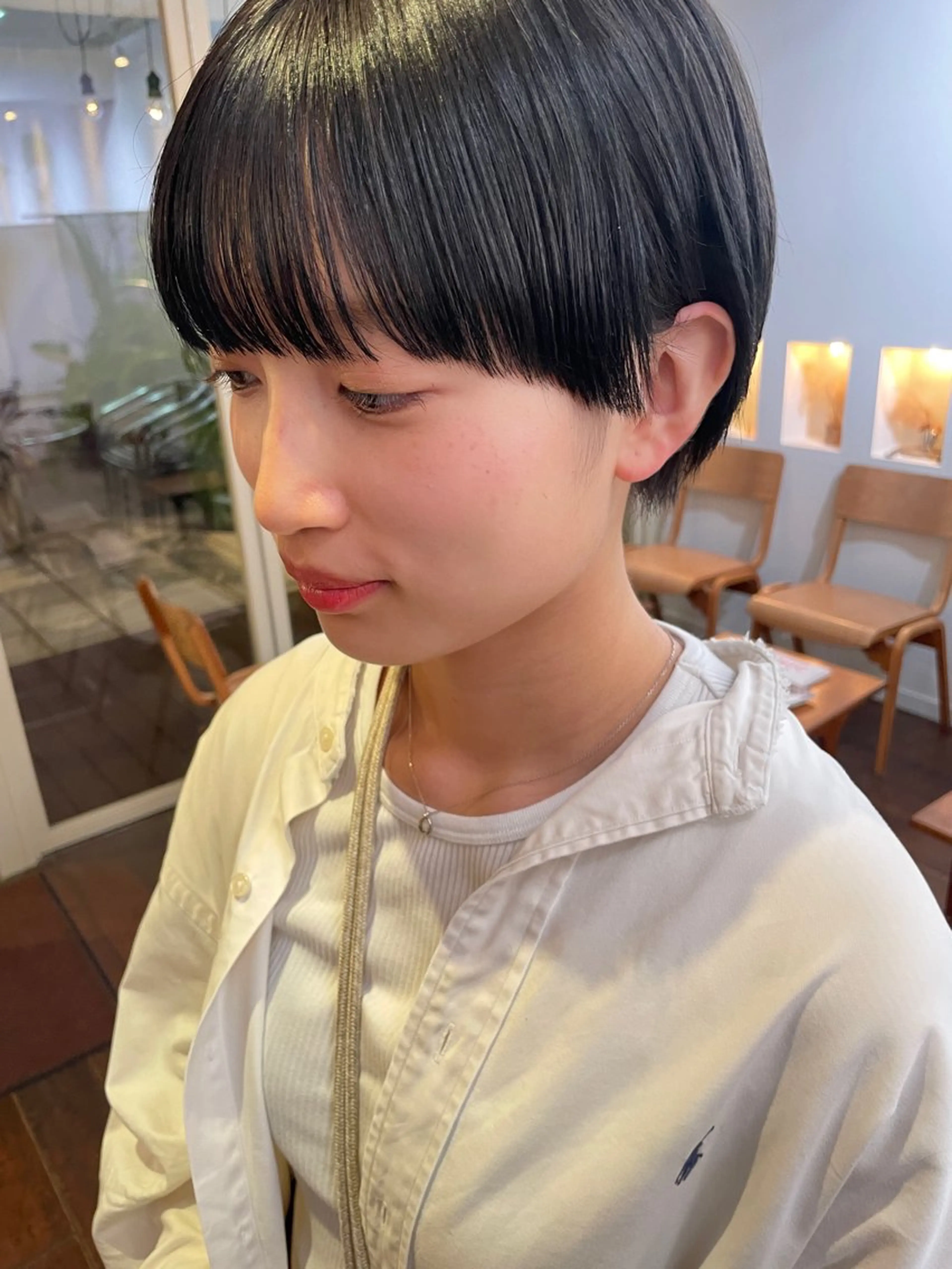 ショート ショートヘア 抜け感ボブ×パーマ ｜kazaneのヘアスタイル