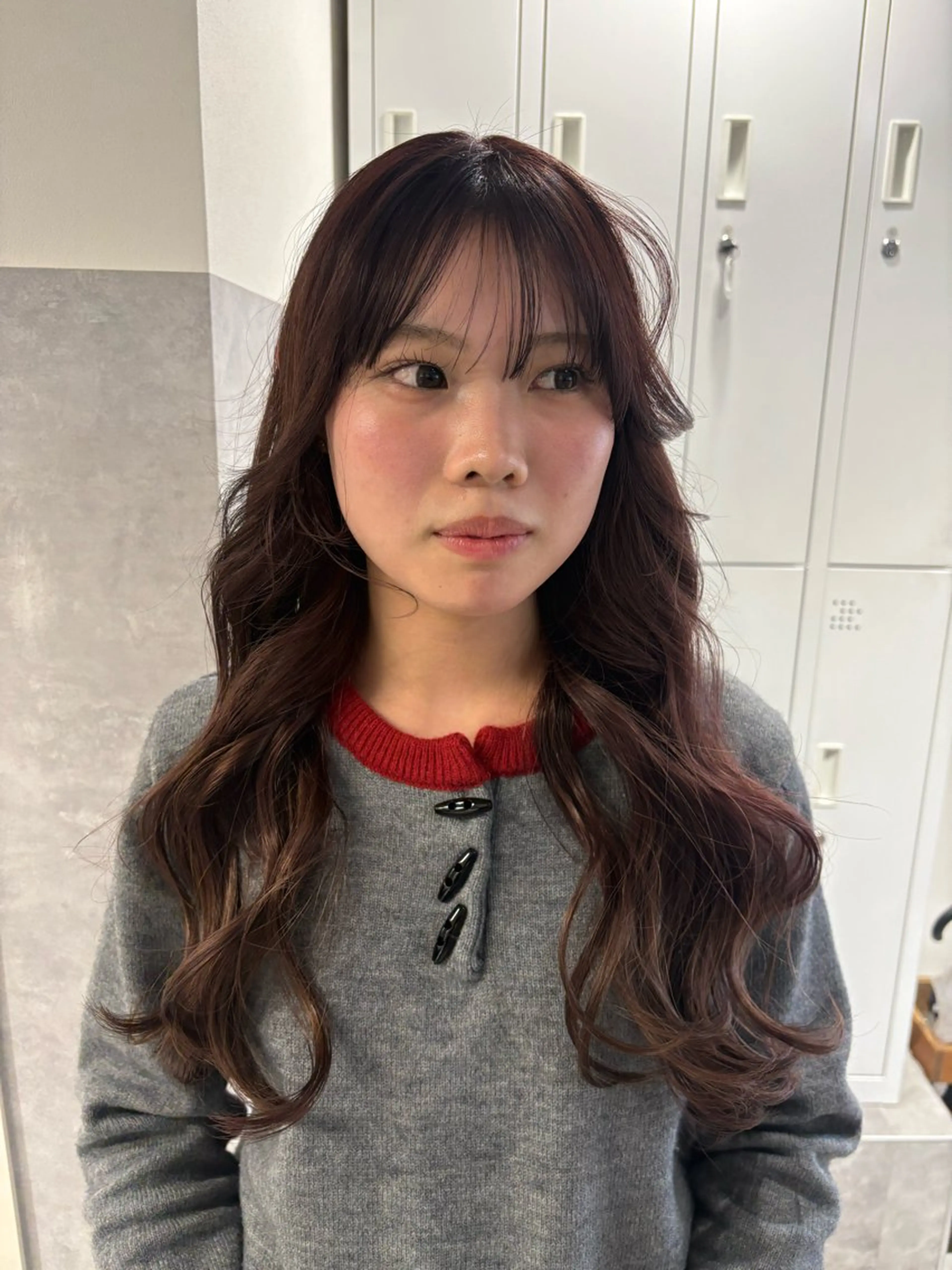 カラー ブリーチ ヘアカラー ベージュ、ブラウン ／ボブ　ユミのヘアスタイル