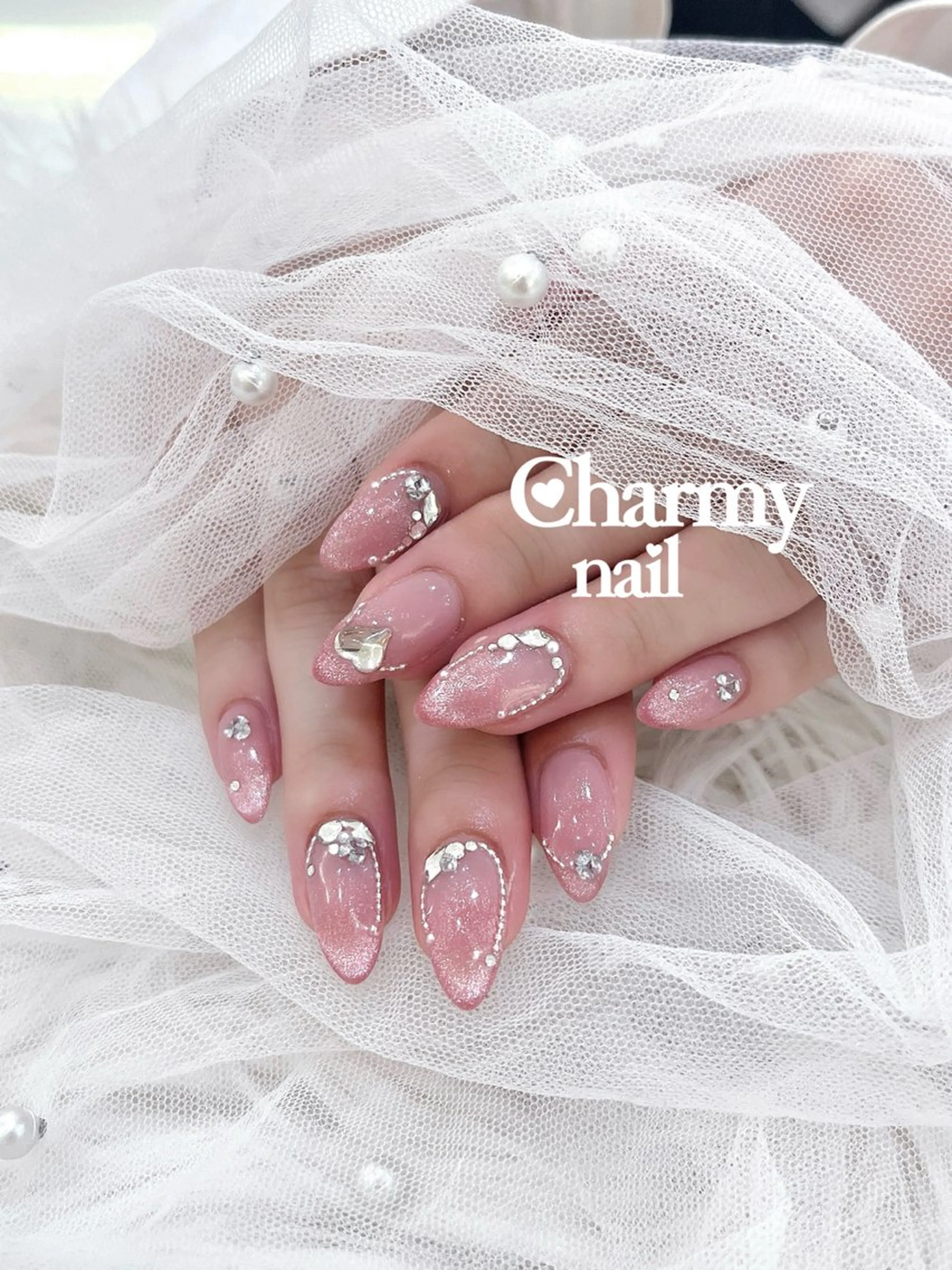 ネイル マグネットネイル ハンドネイル ハンドケア Charmynail ♡のネイルデザイン