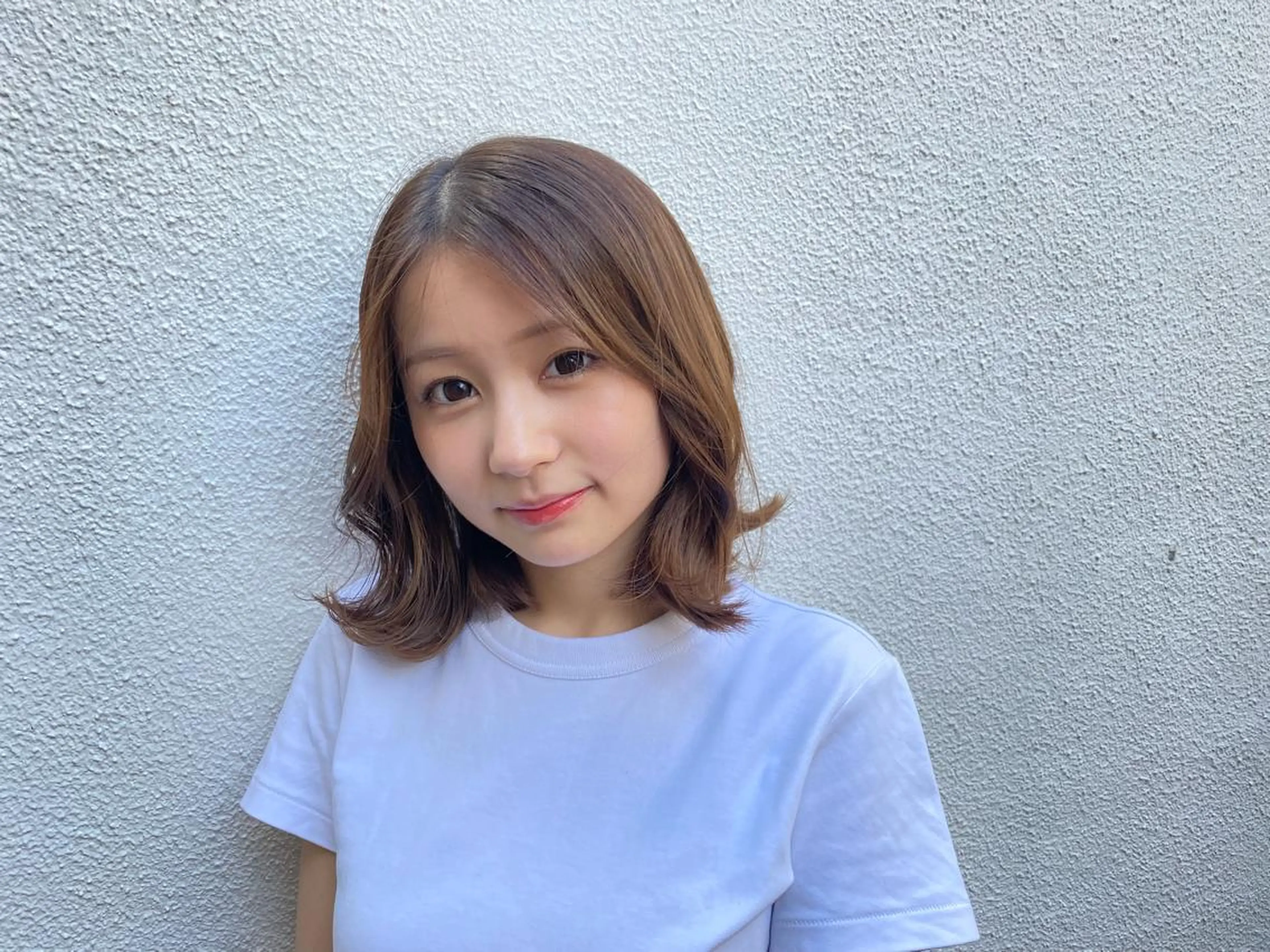 ミディアム カラー 韓国レイヤーカット/ 顔周りカットtamaのヘアスタイル