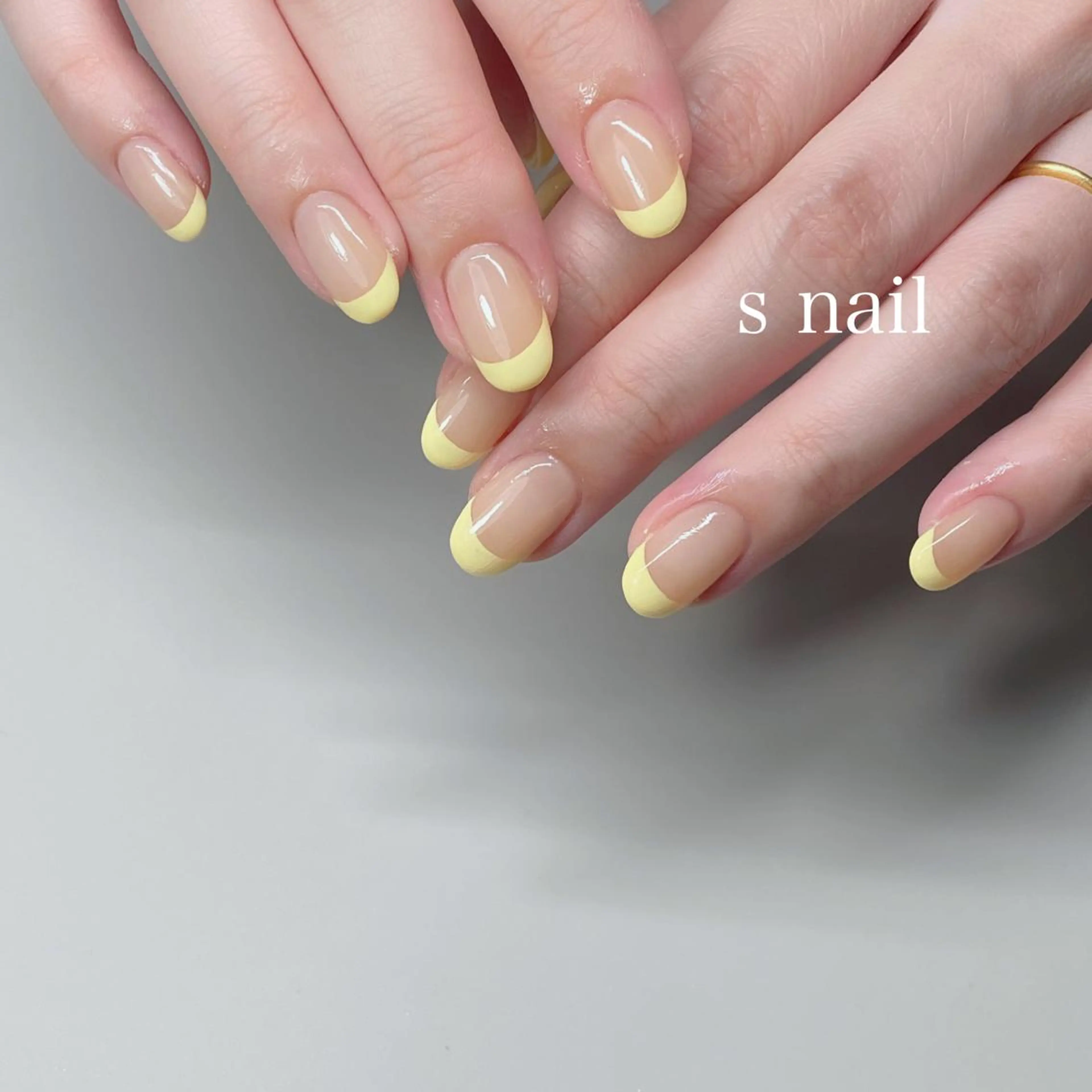 ネイル フレンチネイル ハンドネイル s nail さとよしみゆきのネイルデザイン
