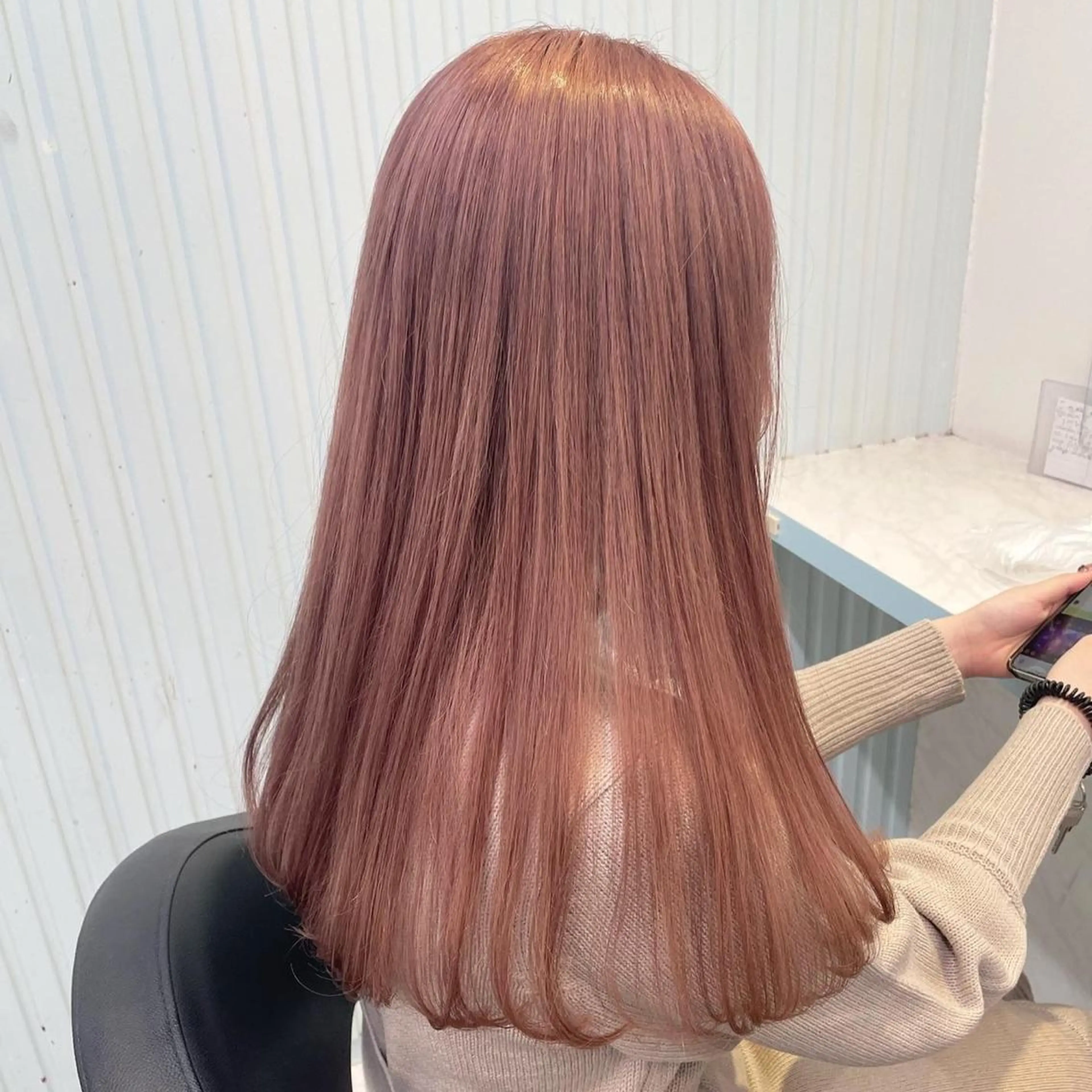 セミロング カラー ヘアアレンジ ブリーチ 髪質改善 髪質改善/美髪矯正 艶髪/Takutoのヘアスタイル