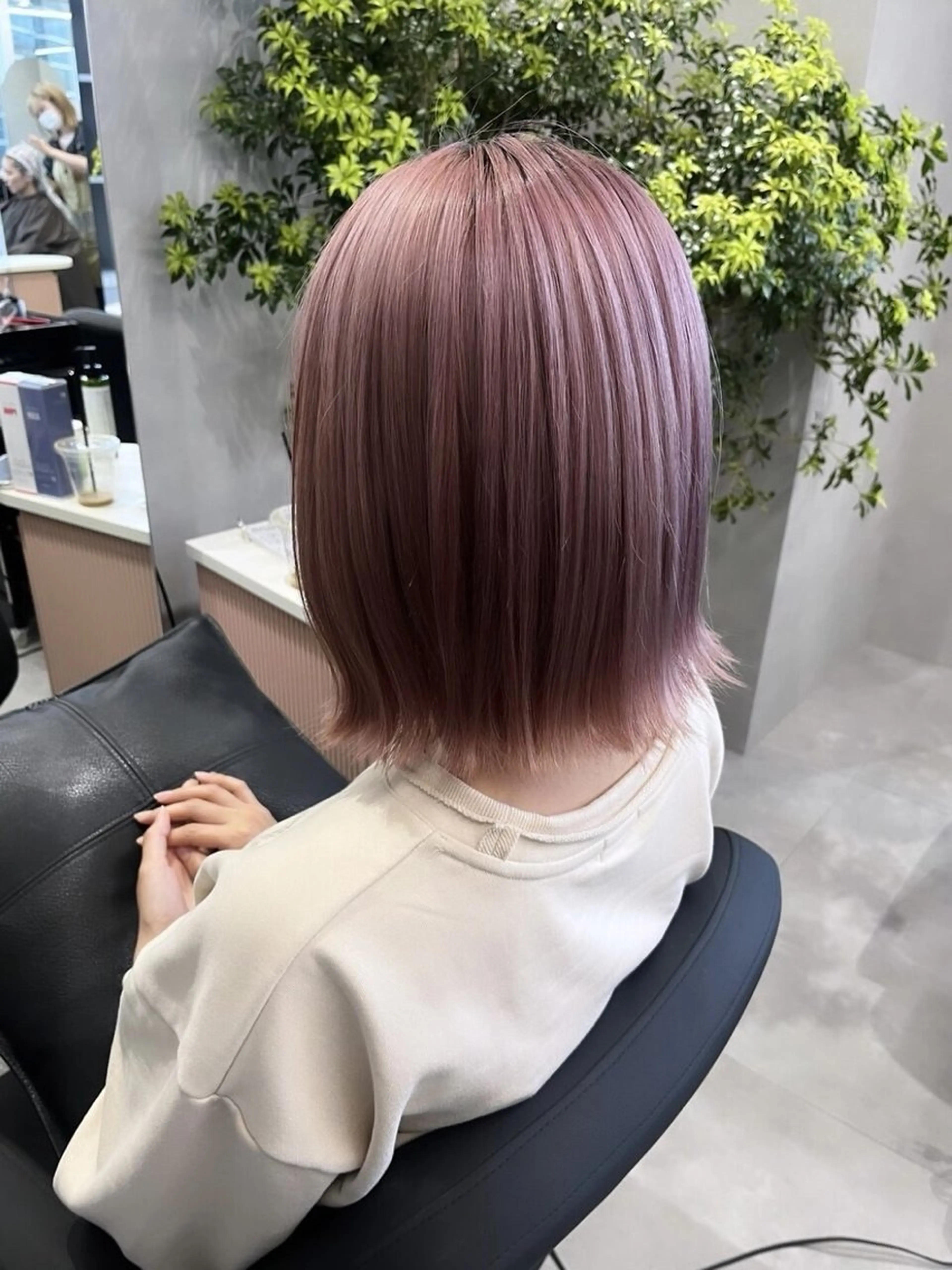 ミディアム カラー 江坂 mikuのヘアスタイル