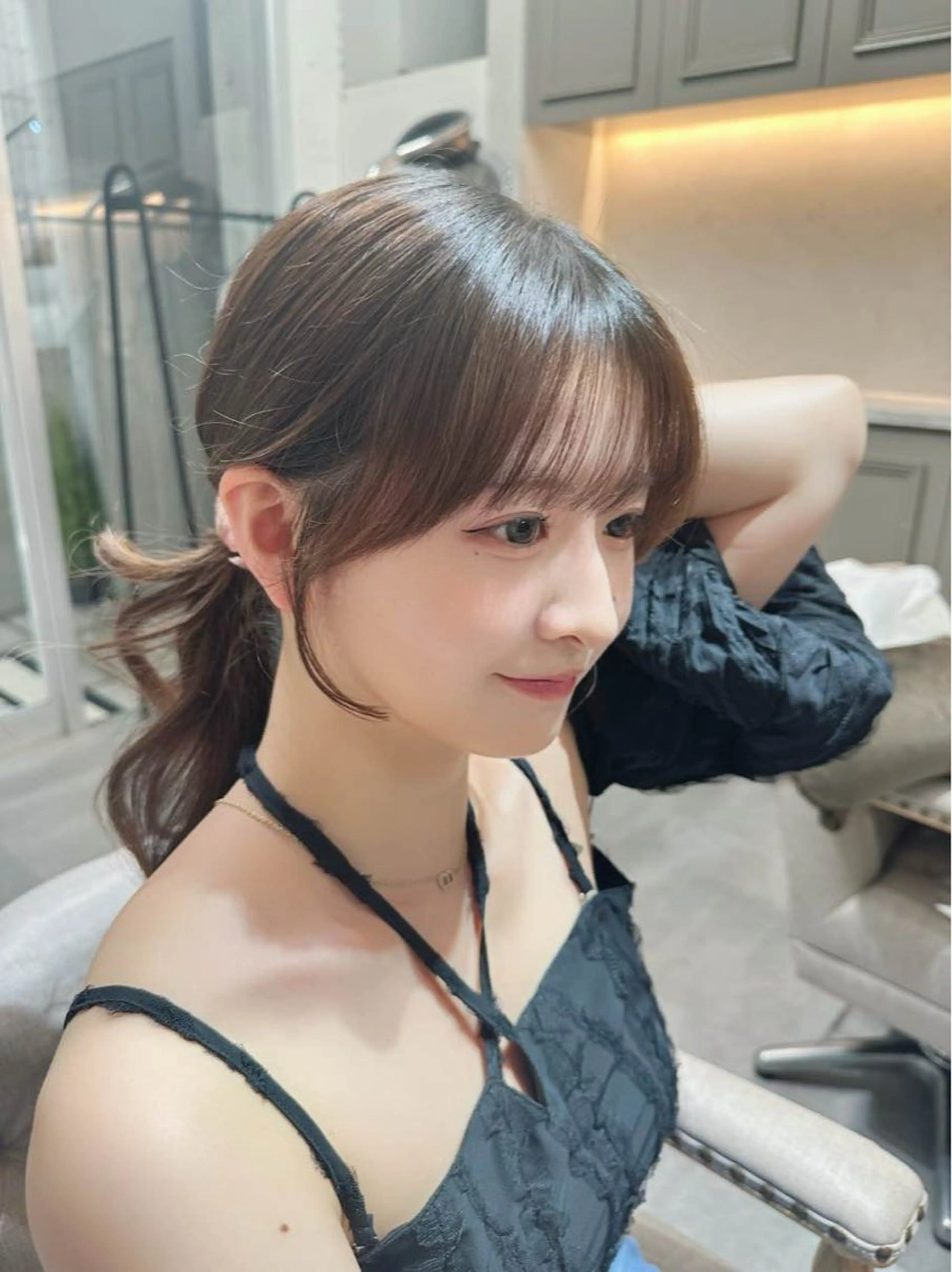 セミロング カラー カット silk-lei🌈 川井雄太のヘアスタイル