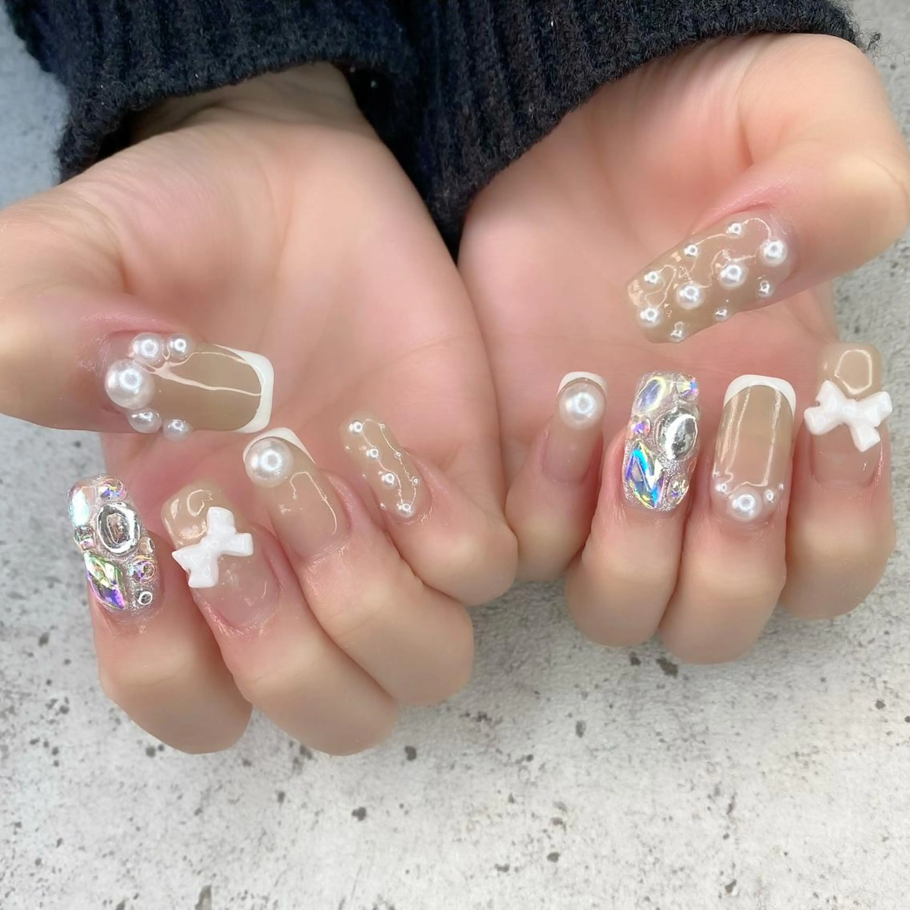 ロング カラー パーマ ヘアアレンジ メンズ キッズ ネイル マツエク・マツパ アイブロウ 成人式 成人式 成人式 スカルプネイル スクエアネイル Salon Ｋのネイルデザイン