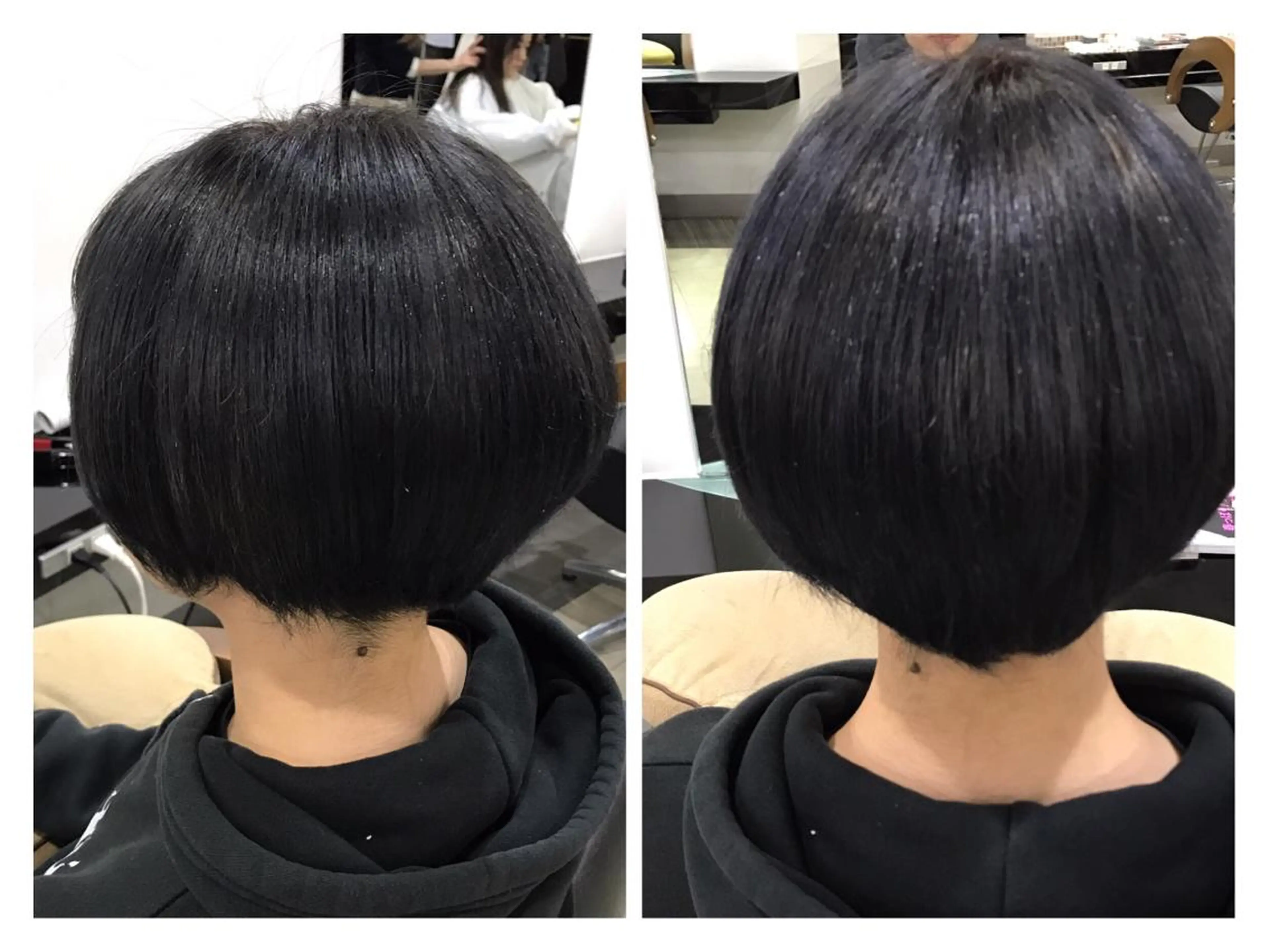 ショート カラー ブルーカラー 烏山 達也のヘアスタイル