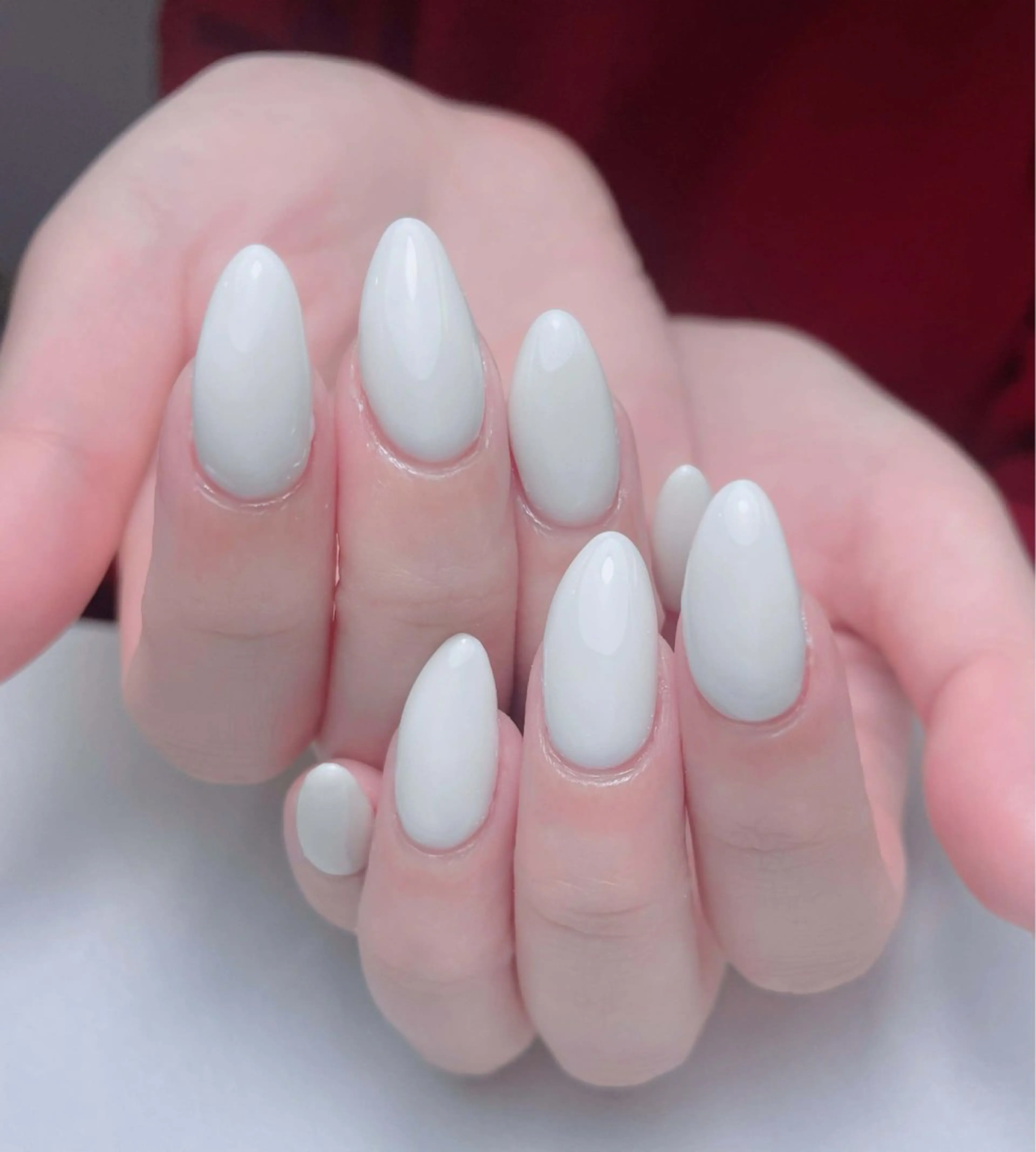 ネイル アートネイル 長さ出し フレンチネイル ジェルネイル ガーリー ハンドネイル 中野駅から2分 MEO NAILのネイルデザイン