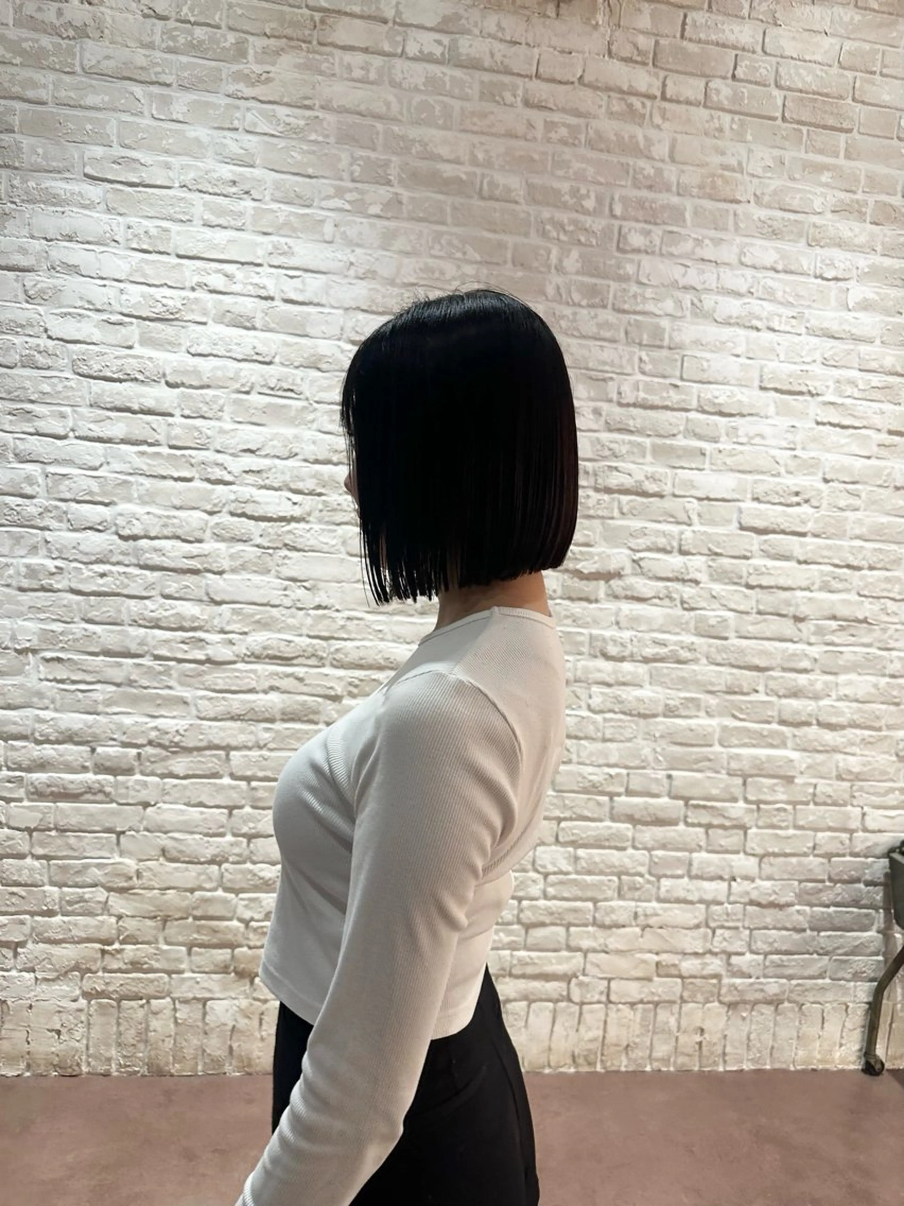 ミディアム 福島 立也のヘアスタイル