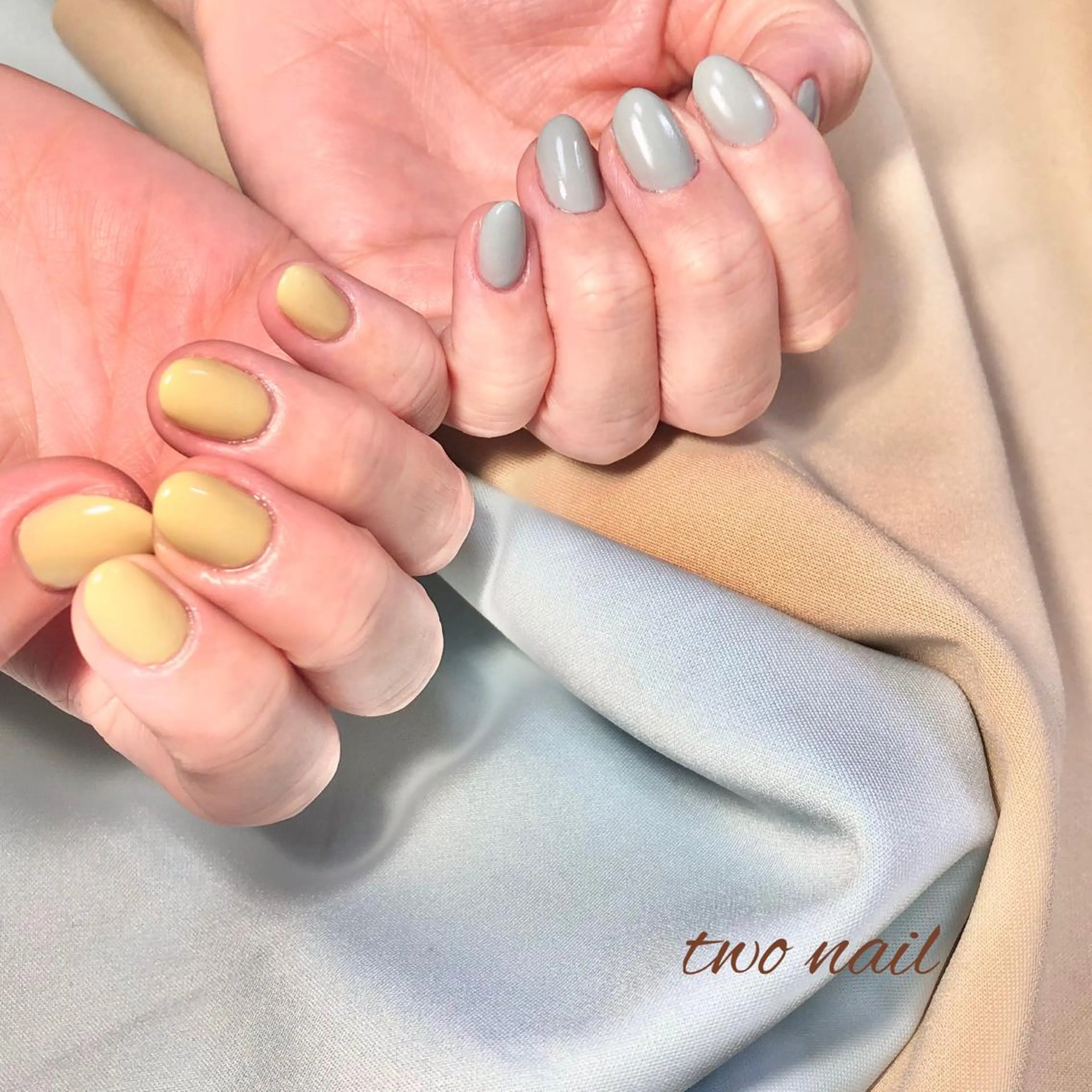 ネイル アートネイル フットネイル ハート ニュアンスネイル ホワイト ハンドネイル two nailのネイルデザイン