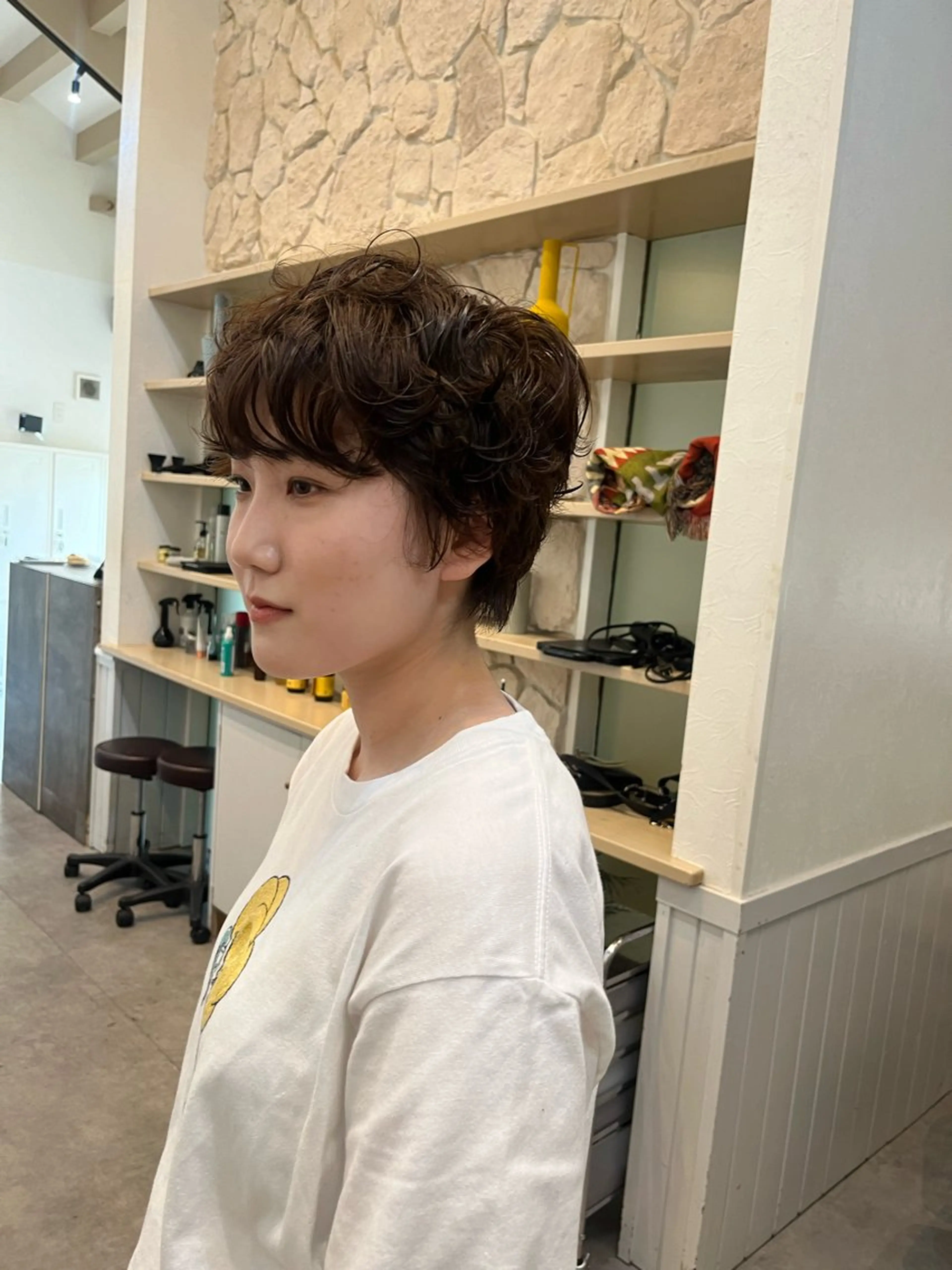 ショート パーマ 金沢市/美容師/ 岡島由希美のマツエク・マツパデザイン