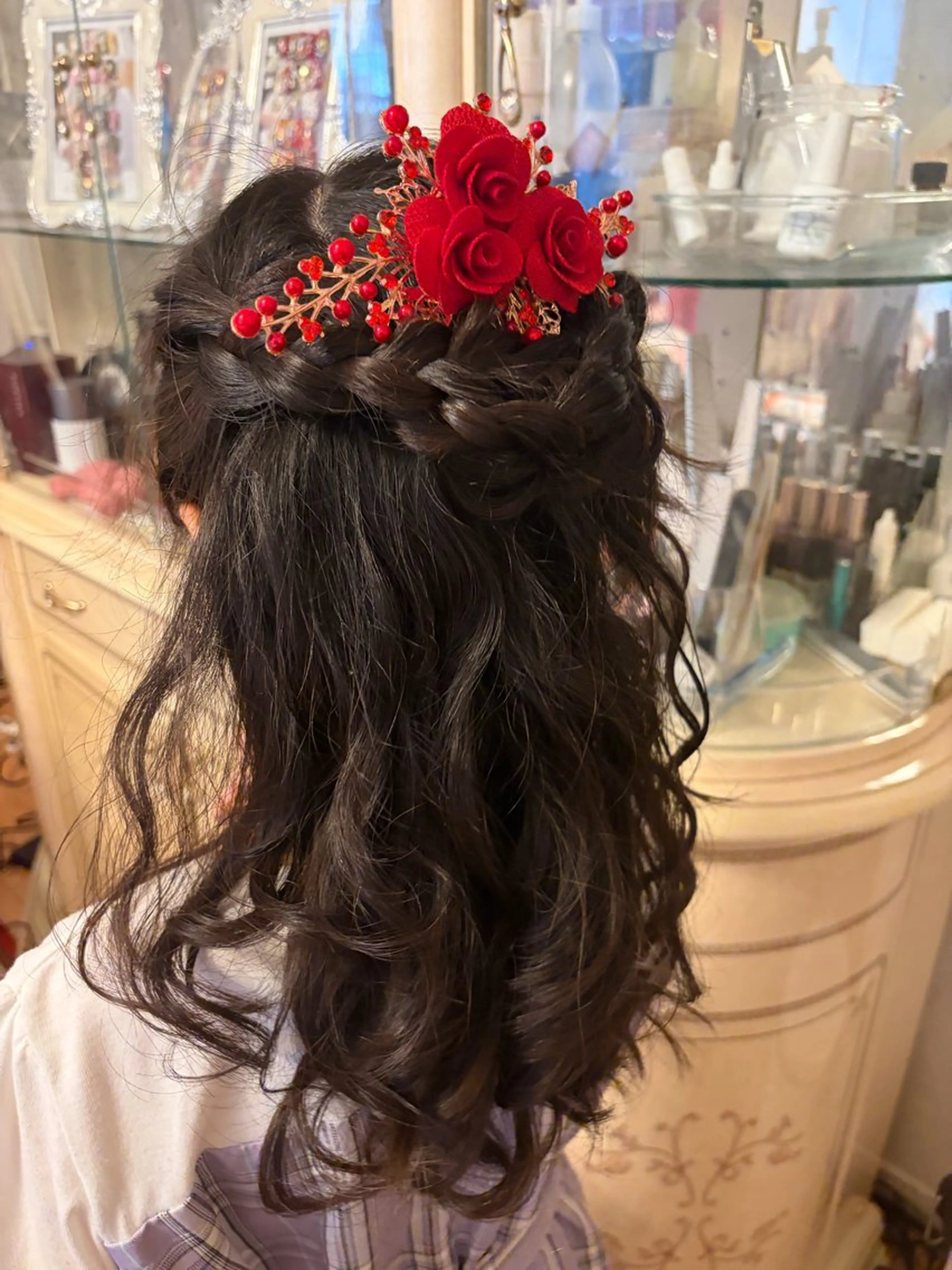 ヘアアレンジ 髪飾り 近藤 麻子のヘアスタイル