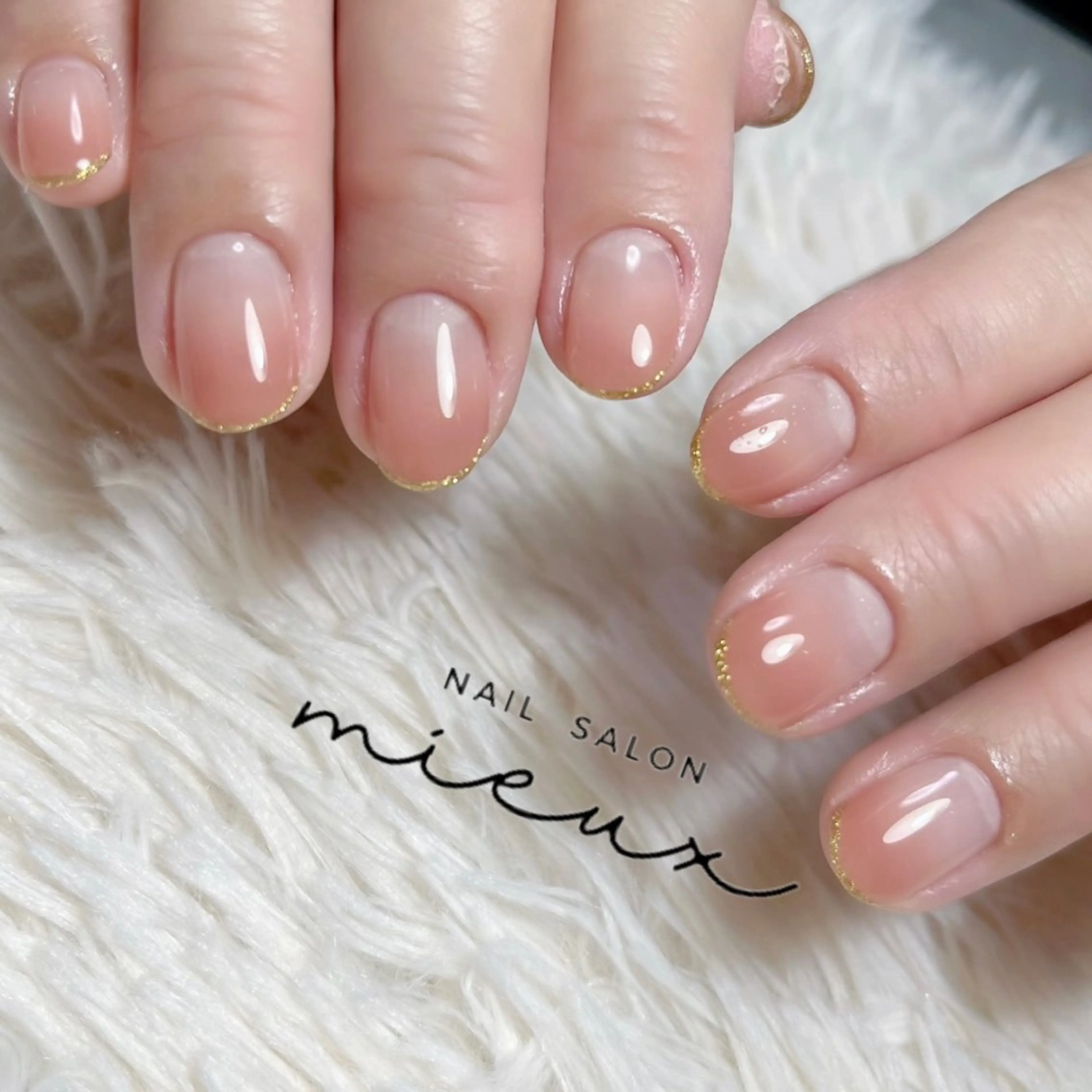 ネイル ラメ(グリッター) ハンドネイル nailsalon mieuxのネイルデザイン