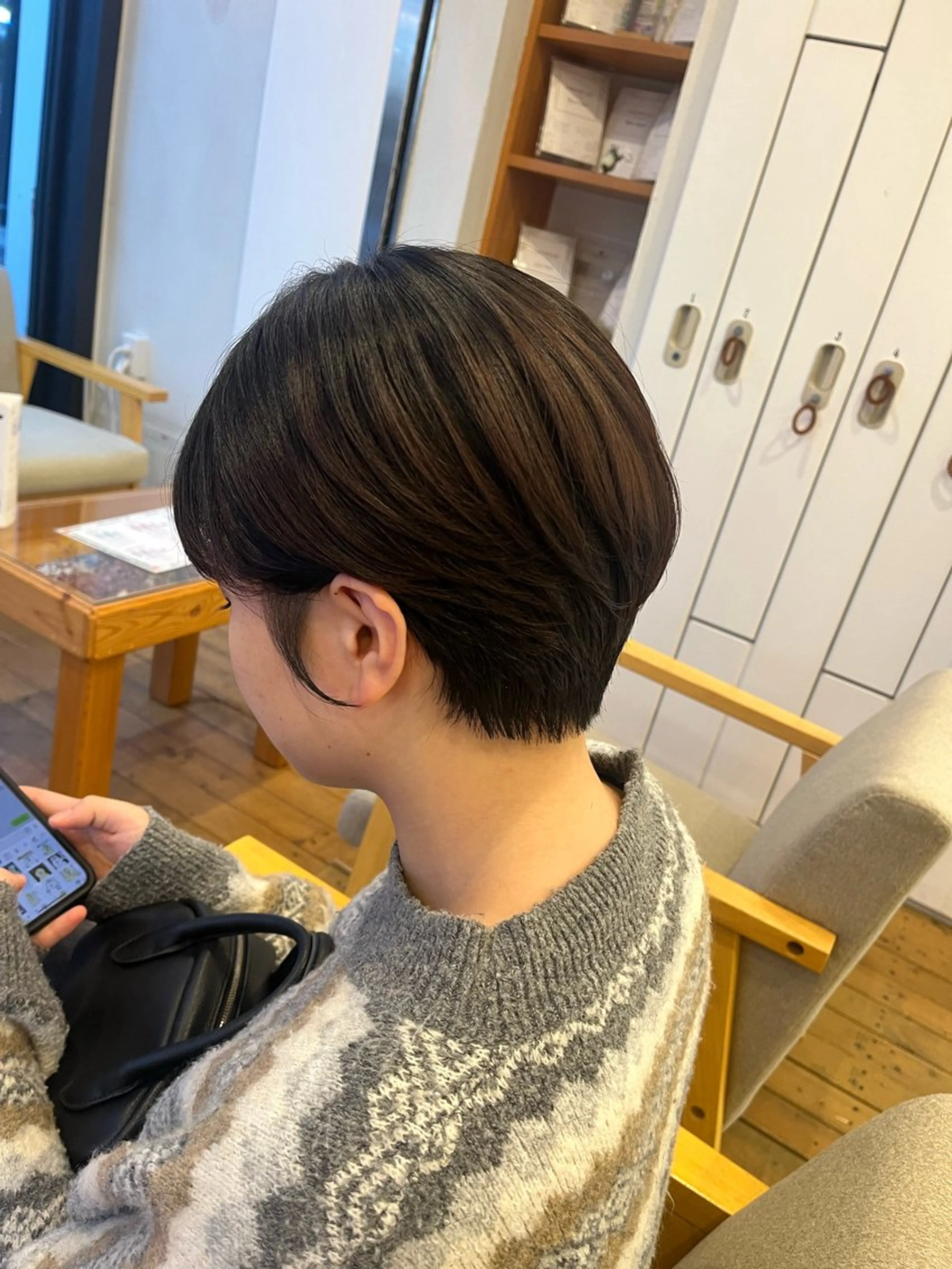 ショート カット ヘアカラー トリートメント ete カイエダのヘアスタイル
