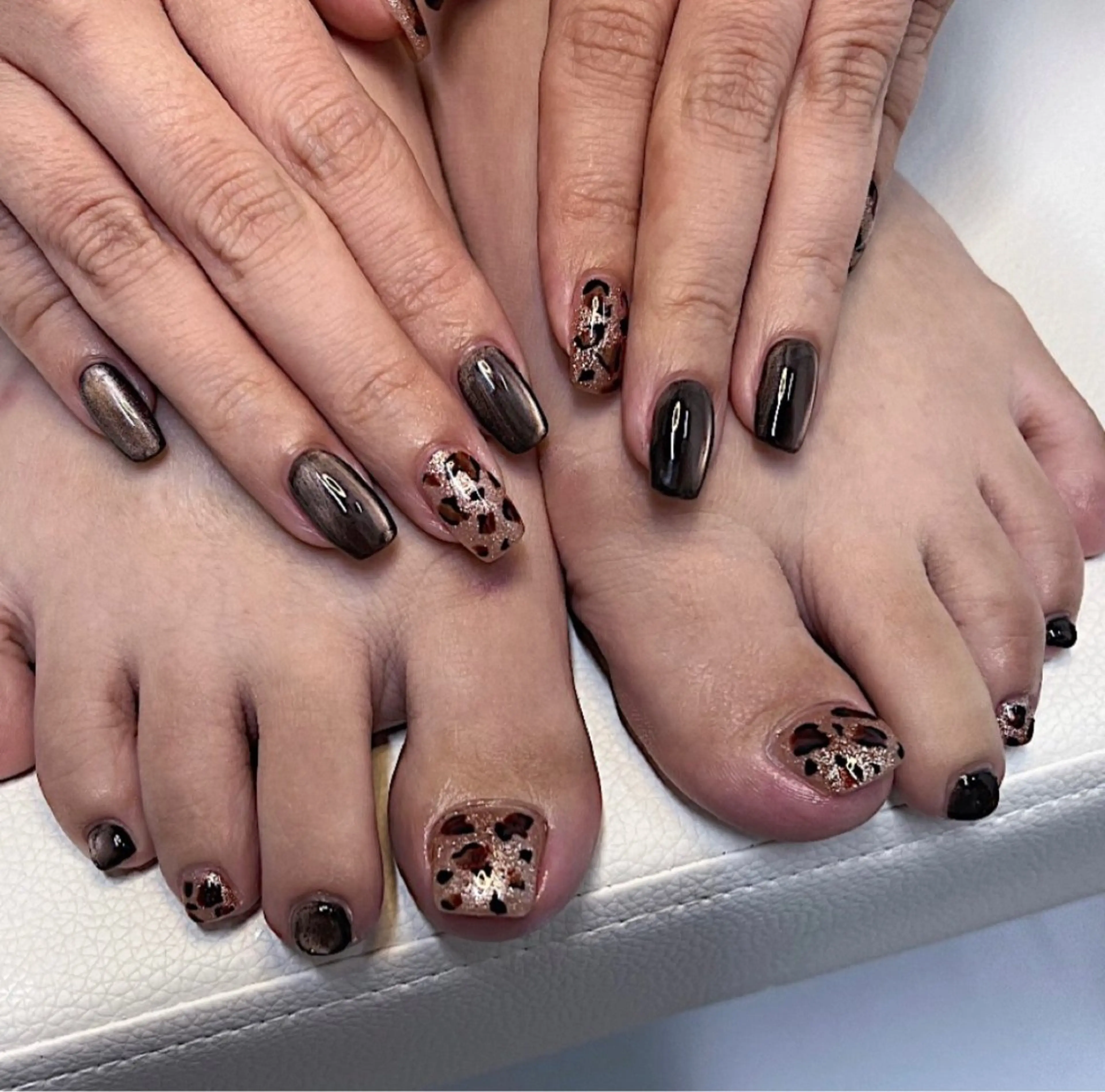 ネイル マグネットネイル sol. ¨̮ 𓇼 yunaのネイルデザイン