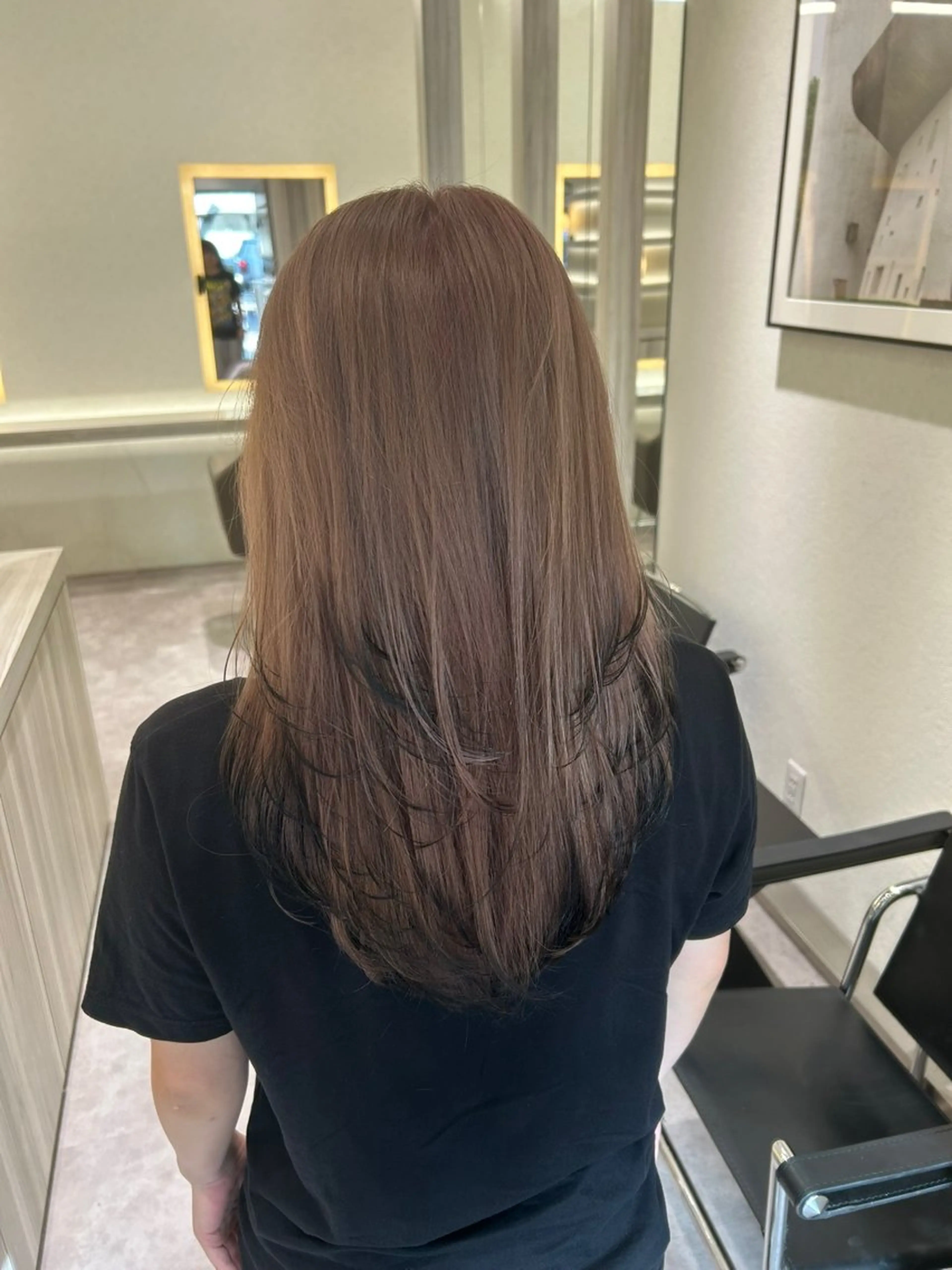 ロング カット ヘアカラー トリートメント 長屋 裕大のヘアスタイル