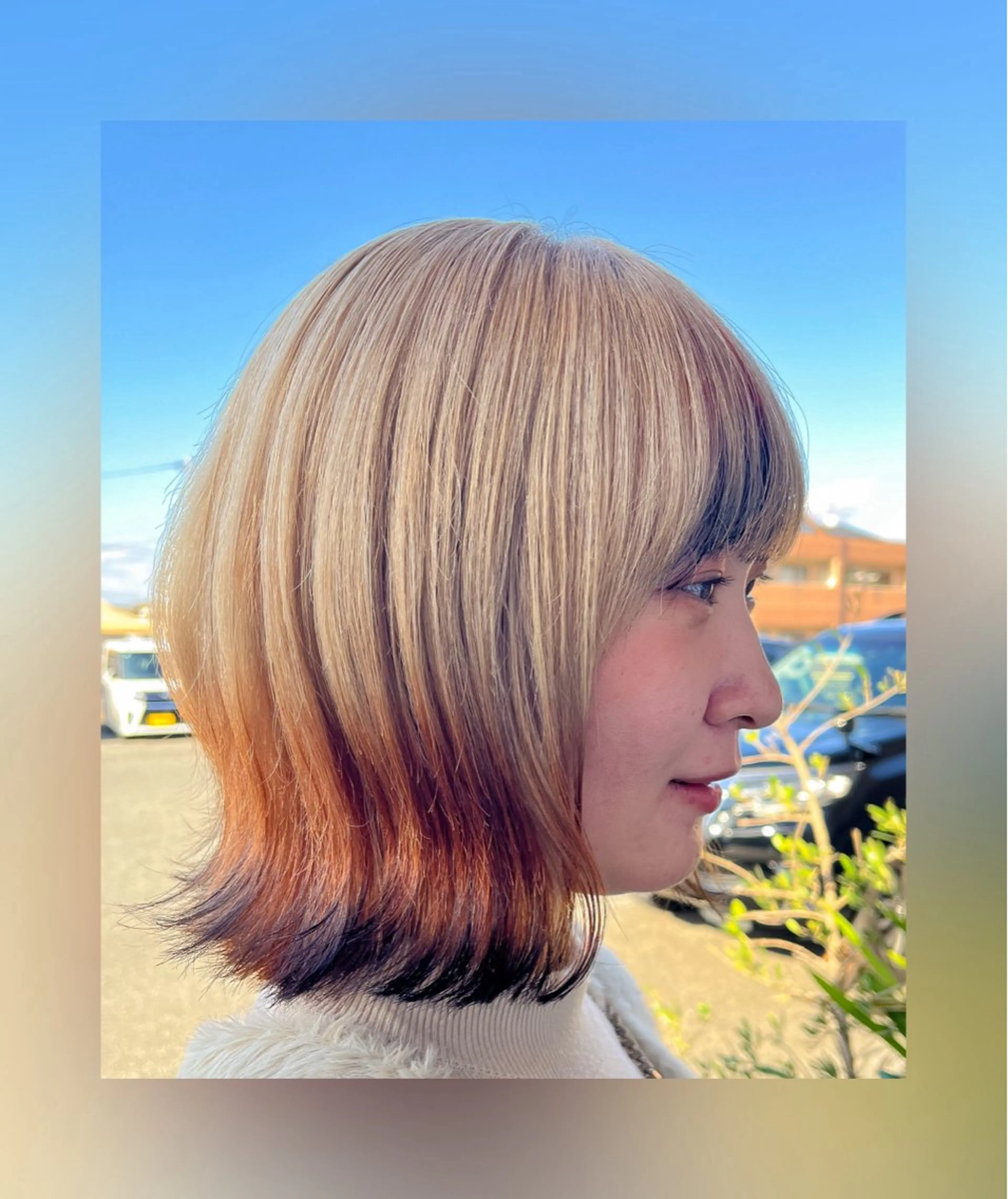 ミディアム カラー 狐カラー カット ヘアカラー YUIMARL 倉敷店🌸SAEのヘアスタイル