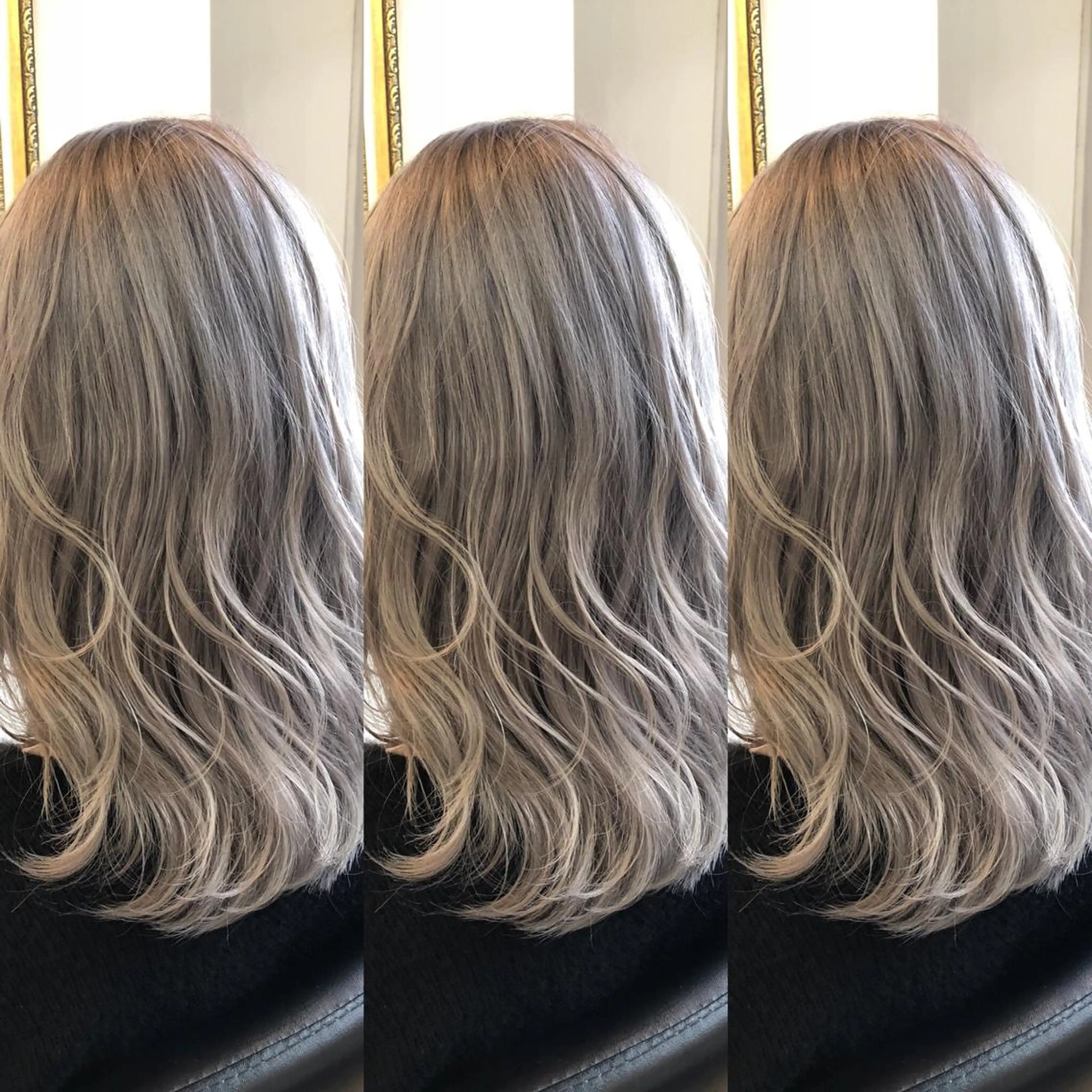 セミロング カラー ヘアアレンジ ブリーチ 透明感カラー グレージュ 最高峰の技術力☆ 樋口健人のヘアスタイル