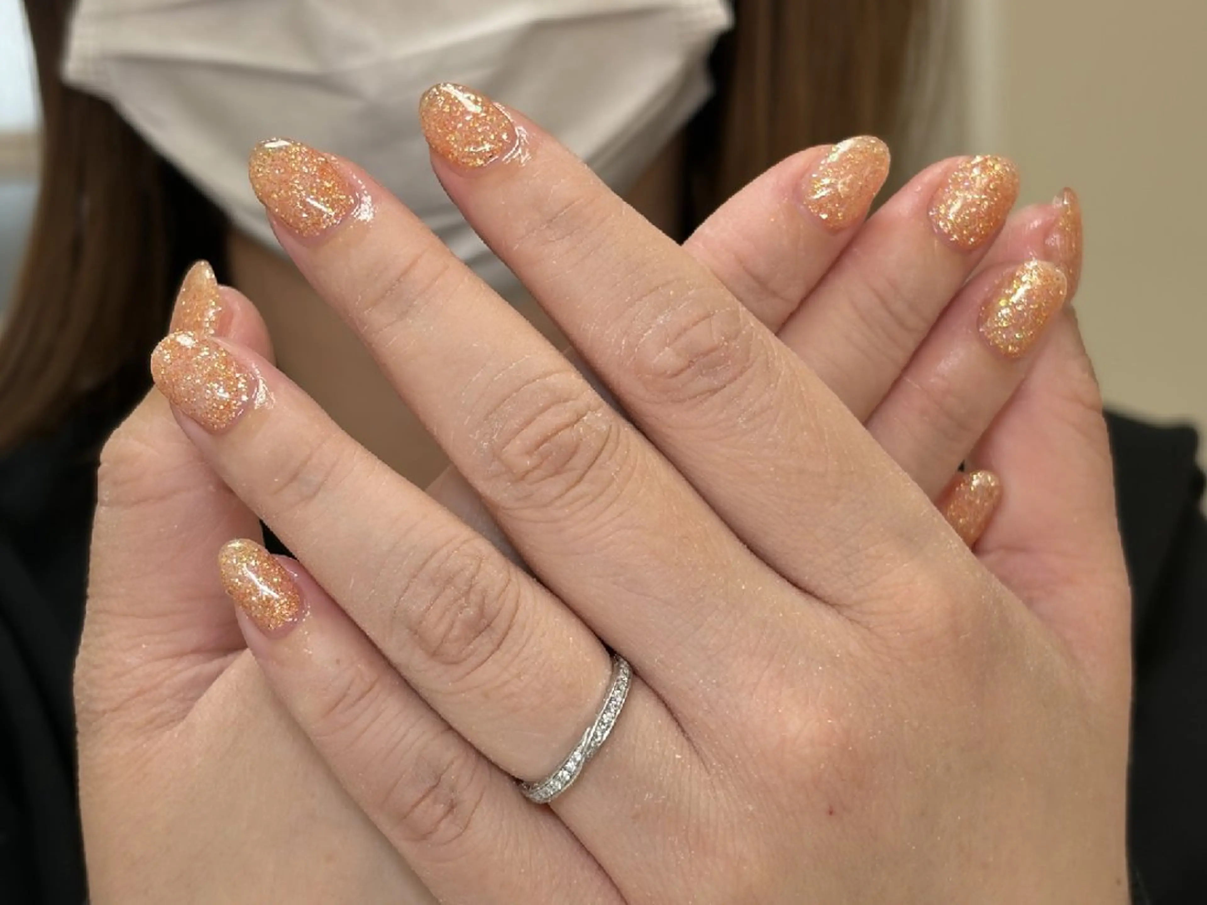 ネイル ラメ(グリッター) Basic小田急 相模原Jrネイルのネイルデザイン