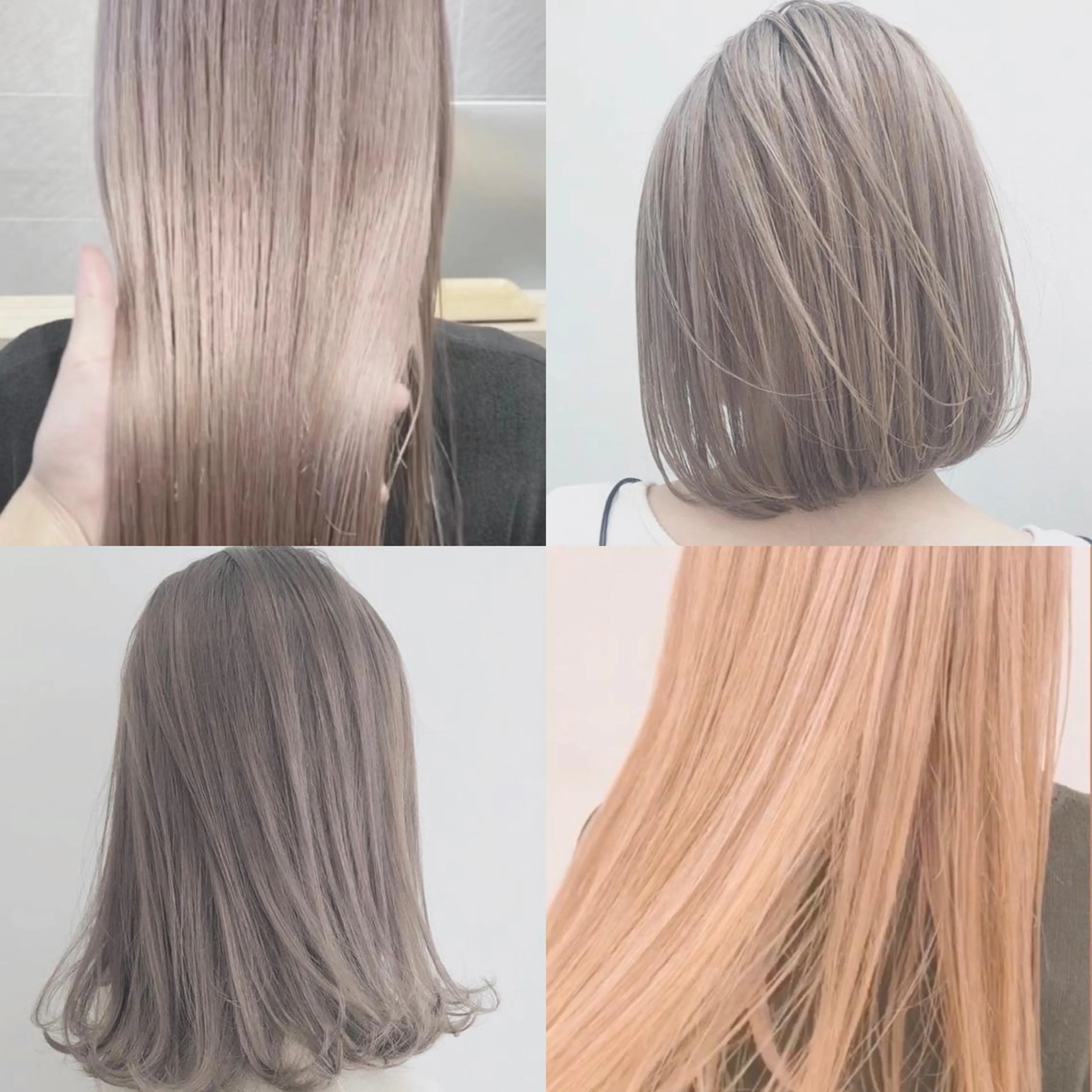 ミディアム カラー ヘアアレンジ ハイトーン/ ボブ 中村麟のヘアスタイル