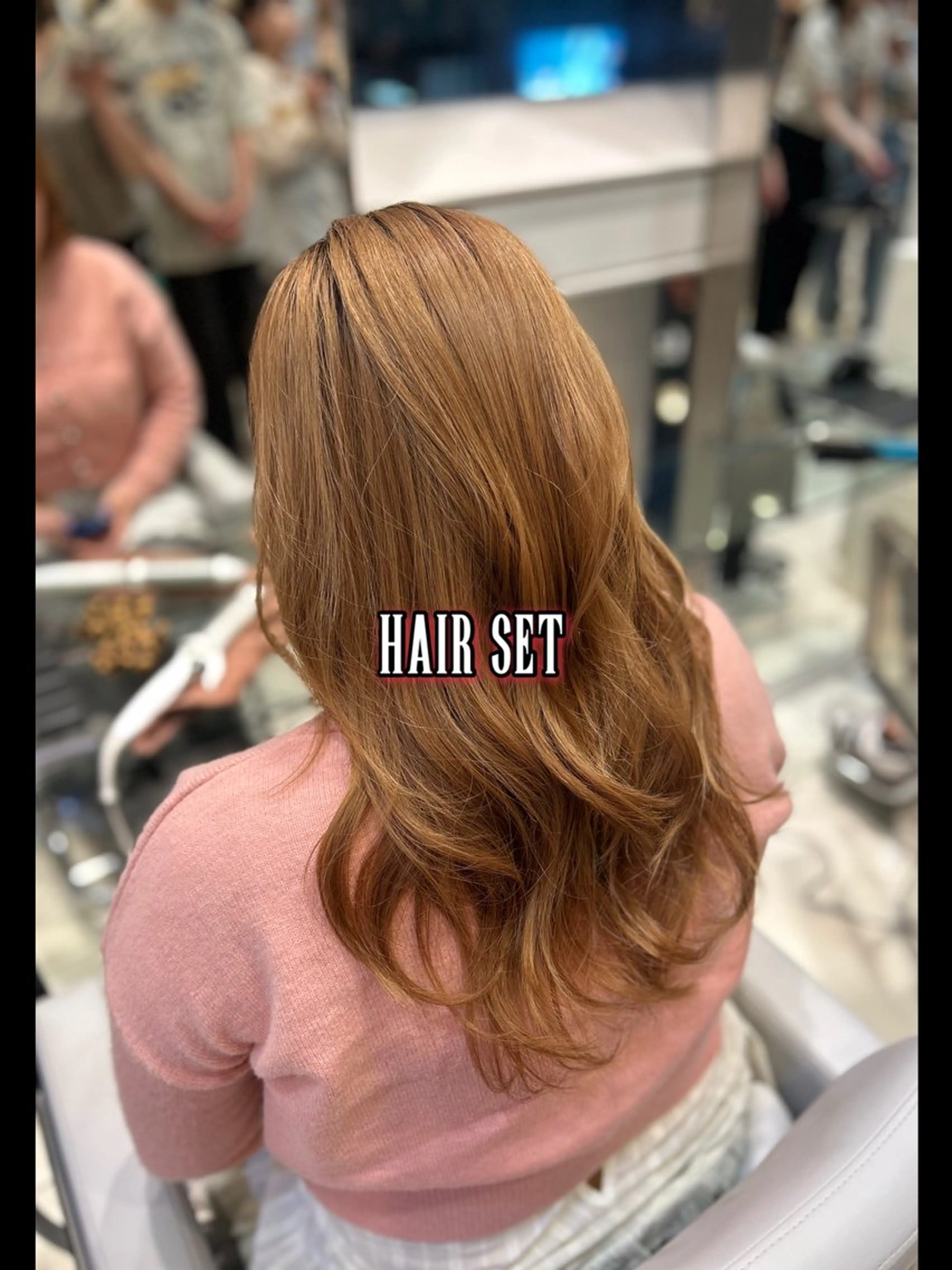 ロング ヘアアレンジ ヘアセット リノ🖤艶髪 カラー🖤🇰🇷のヘアスタイル