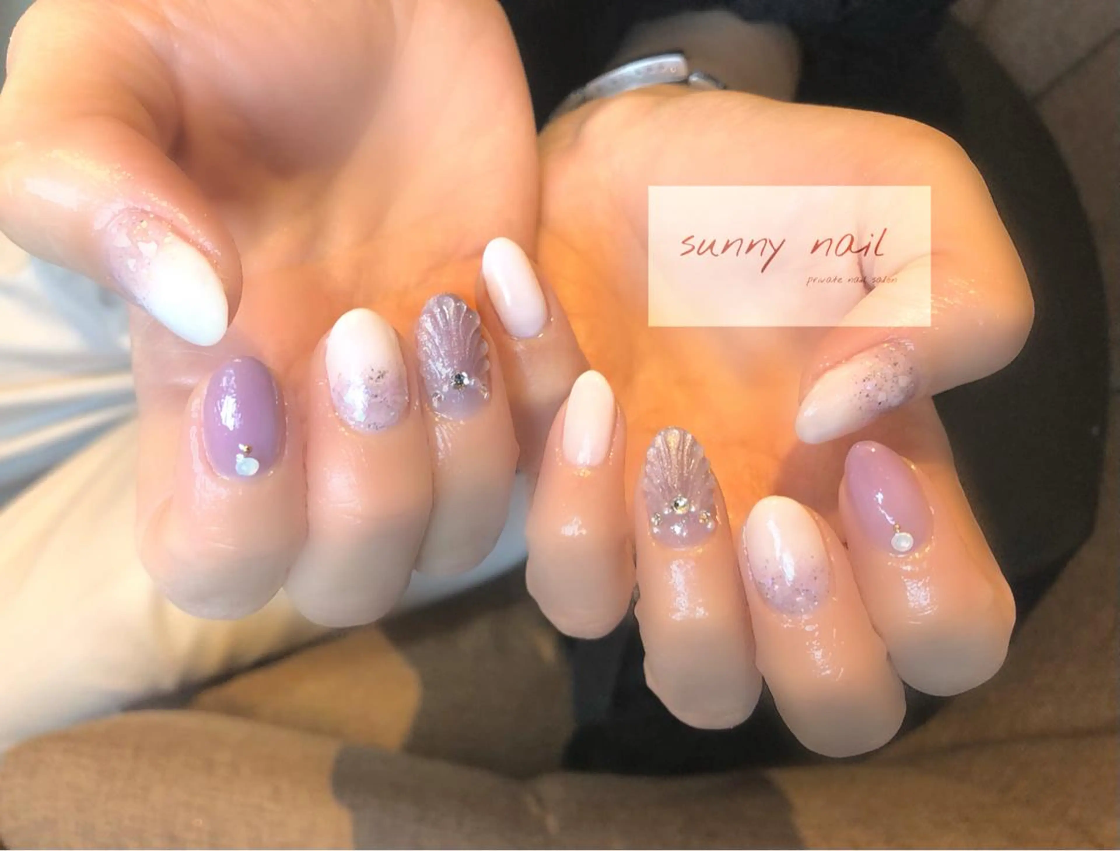 ネイル アートネイル ジェルネイル キラキラネイル マグネットネイル ニュアンスネイル sunny nailのネイルデザイン