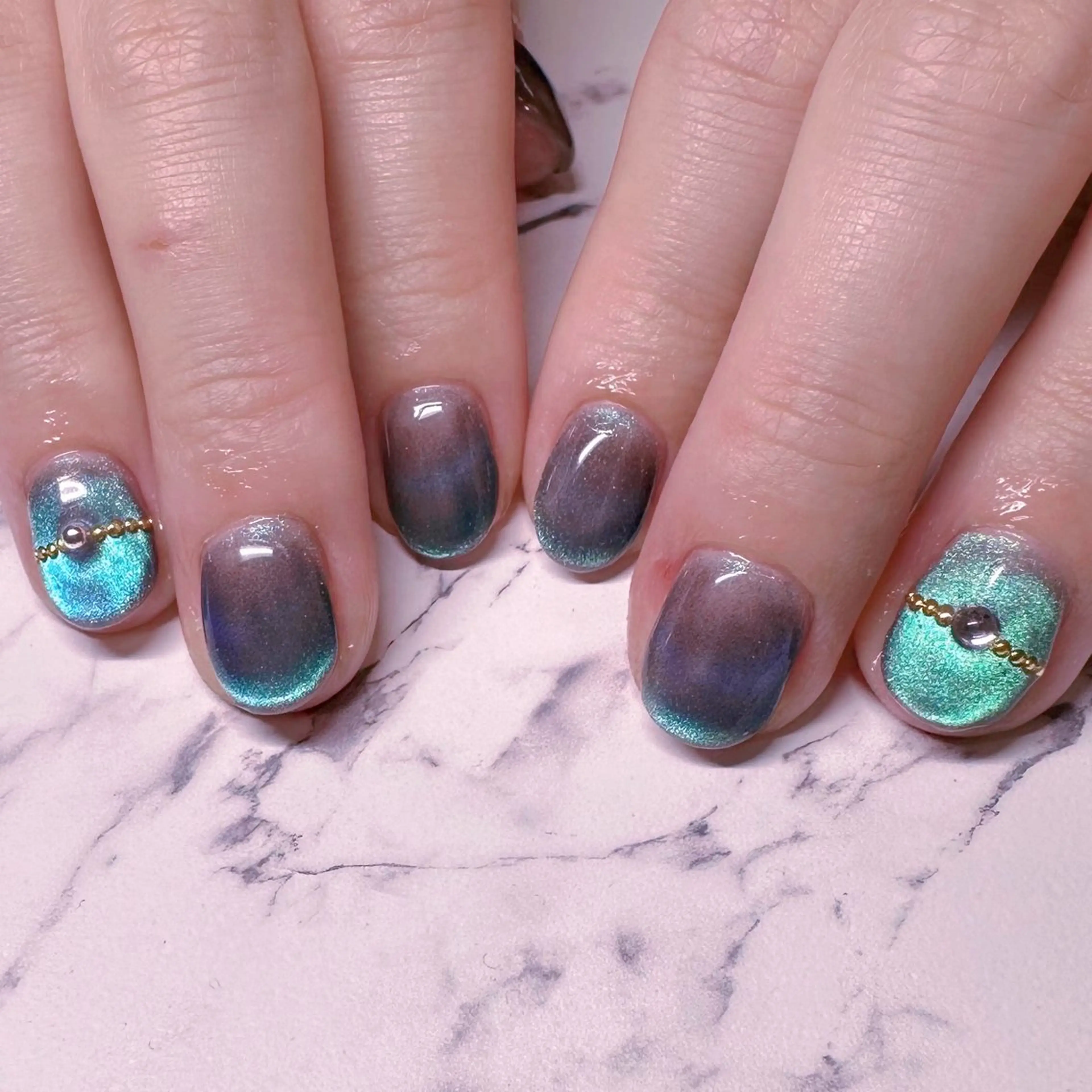 ネイル ハンドネイル I_p4ce 🍊あい🍊のネイルデザイン