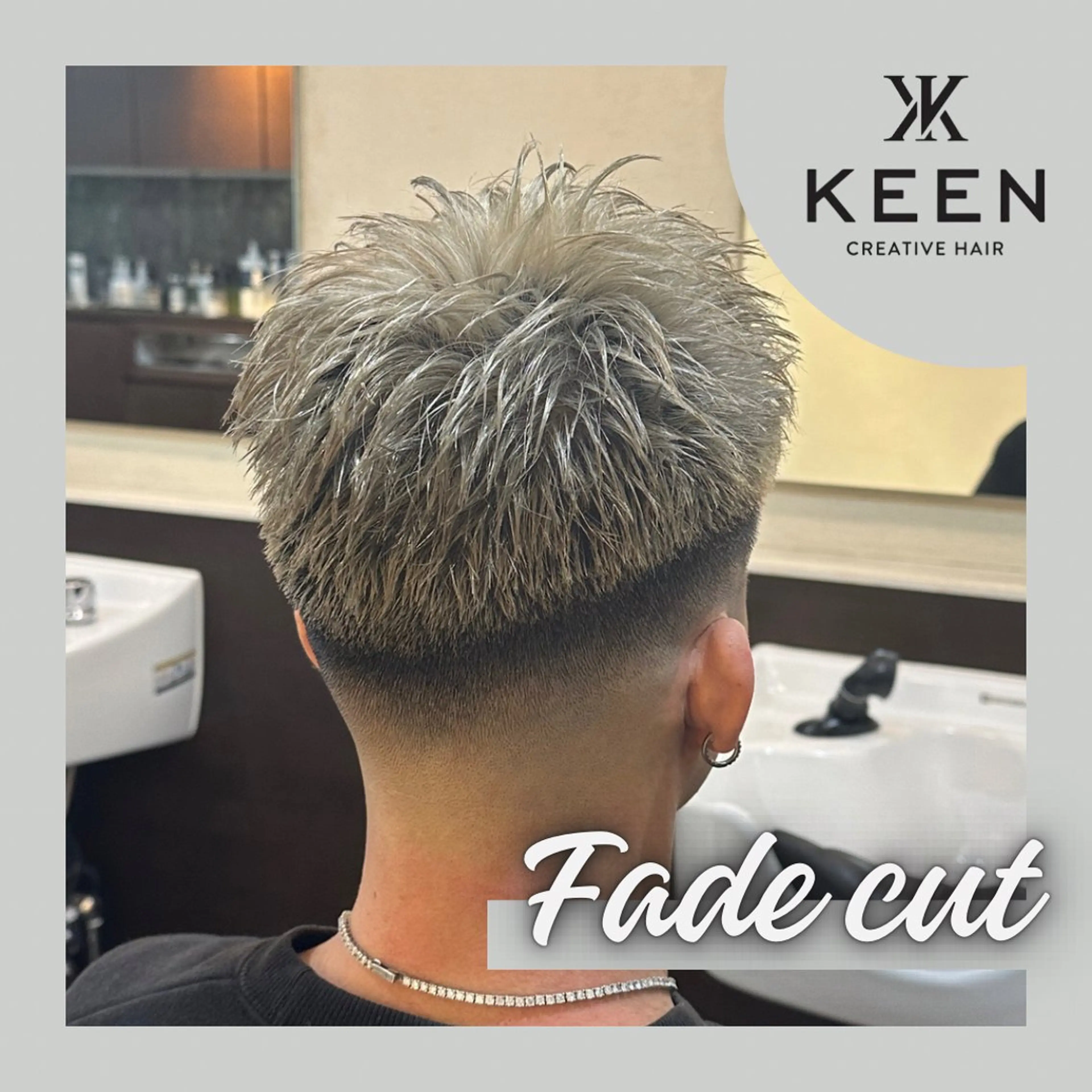 ショート メンズ KEEN creative hare所属・刈り上げの あおきさんのヘアスタイル