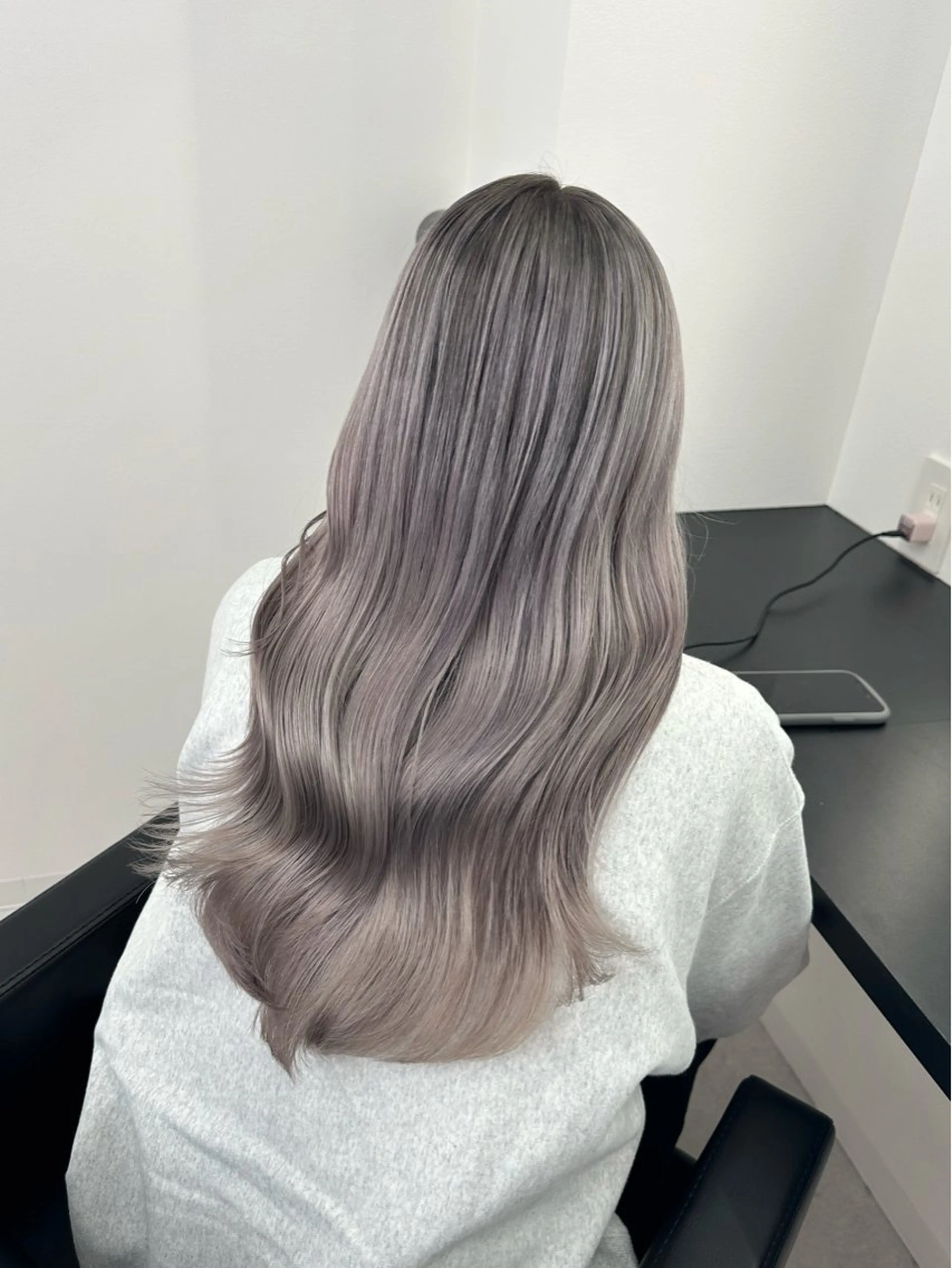 ロング カラー エフェクトブリーチ 🌟前澤啓太朗のヘアスタイル