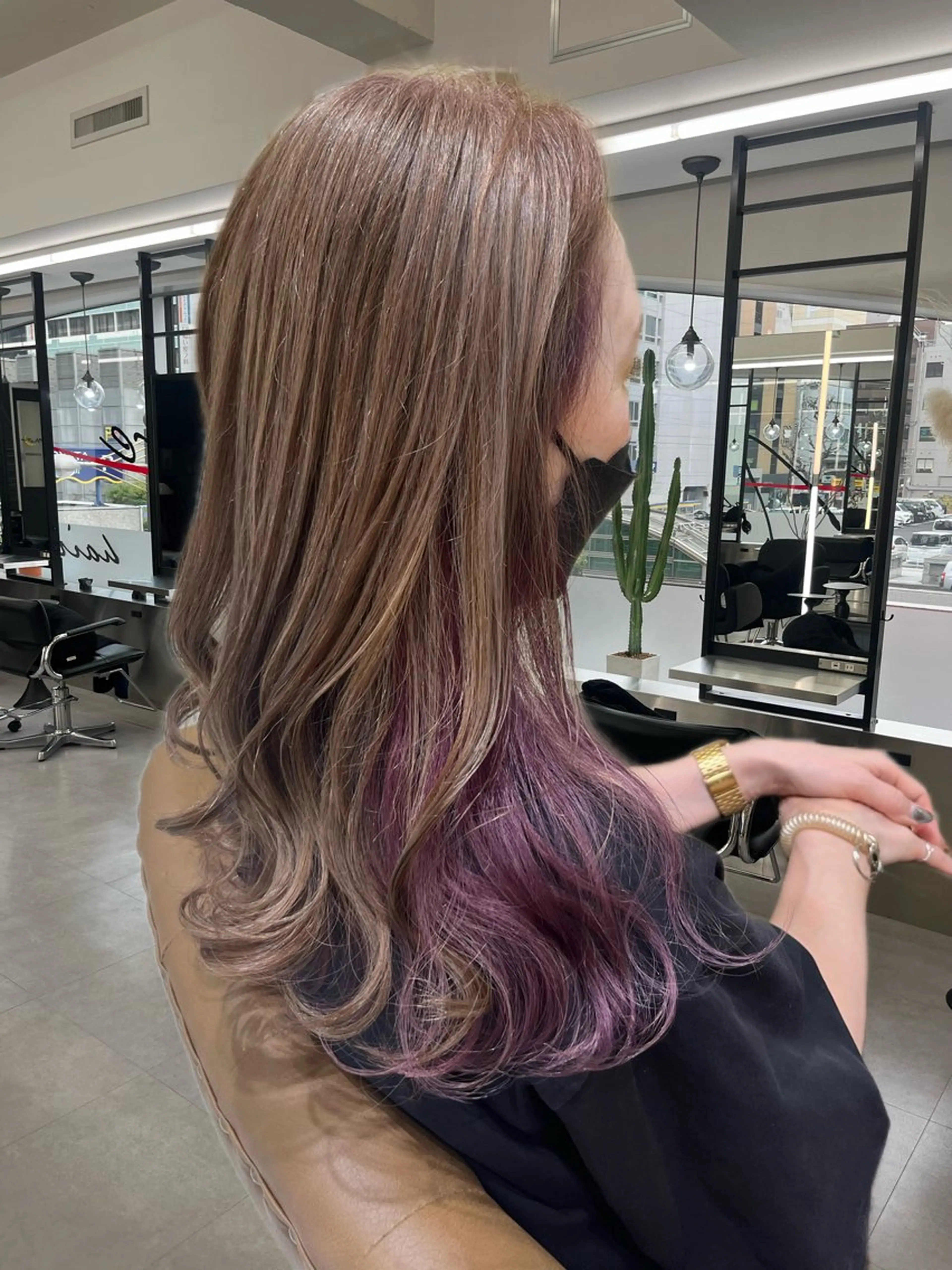 ロング カラー 喜夛莉菜/インナー カラー/アイリストのヘアスタイル