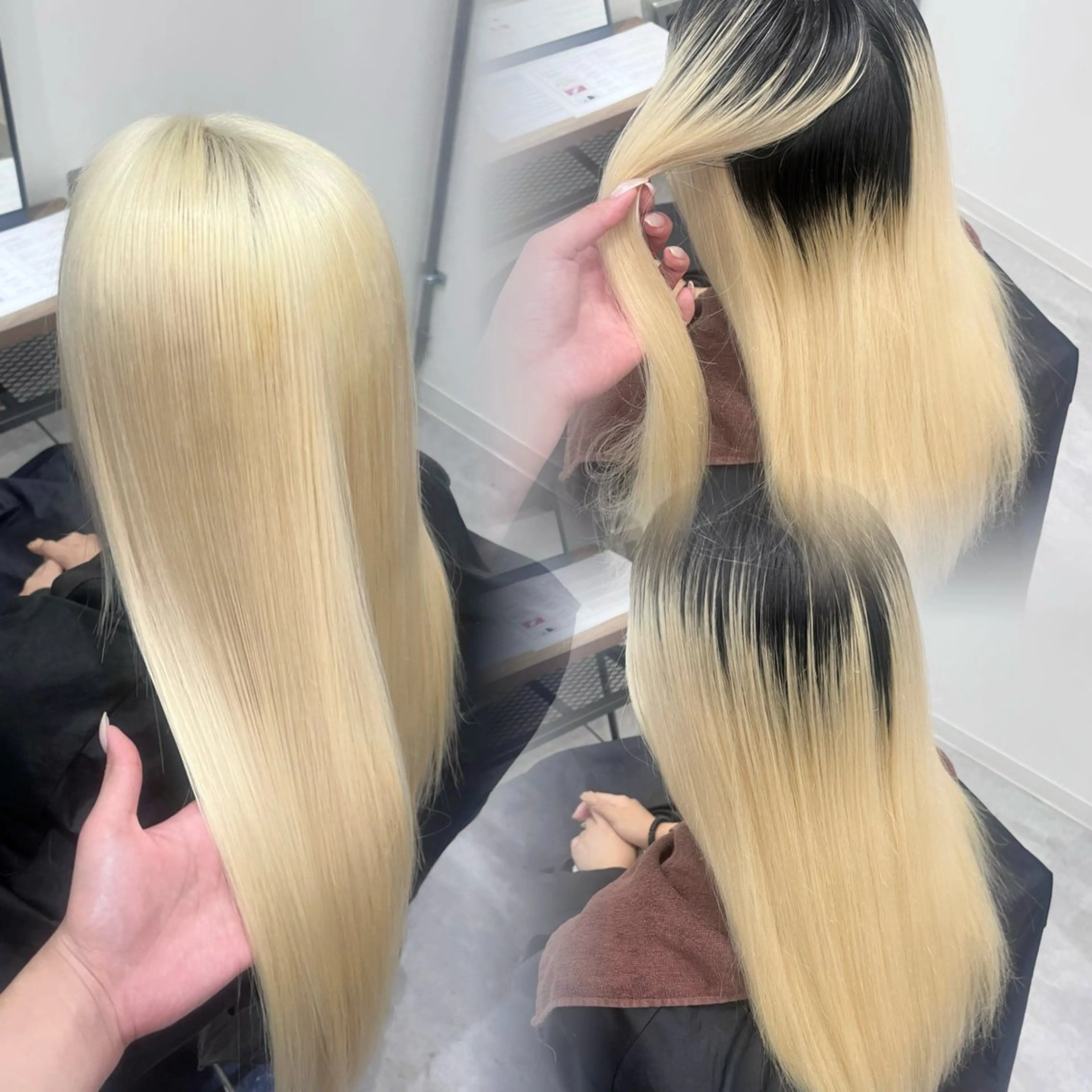 ロング カラー ブリーチ 抜きっぱなしブロンド ブロンド ダブルカラー ヘアカラー RIO🩶NEXT/ エクステ/ハイトーンのヘアスタイル