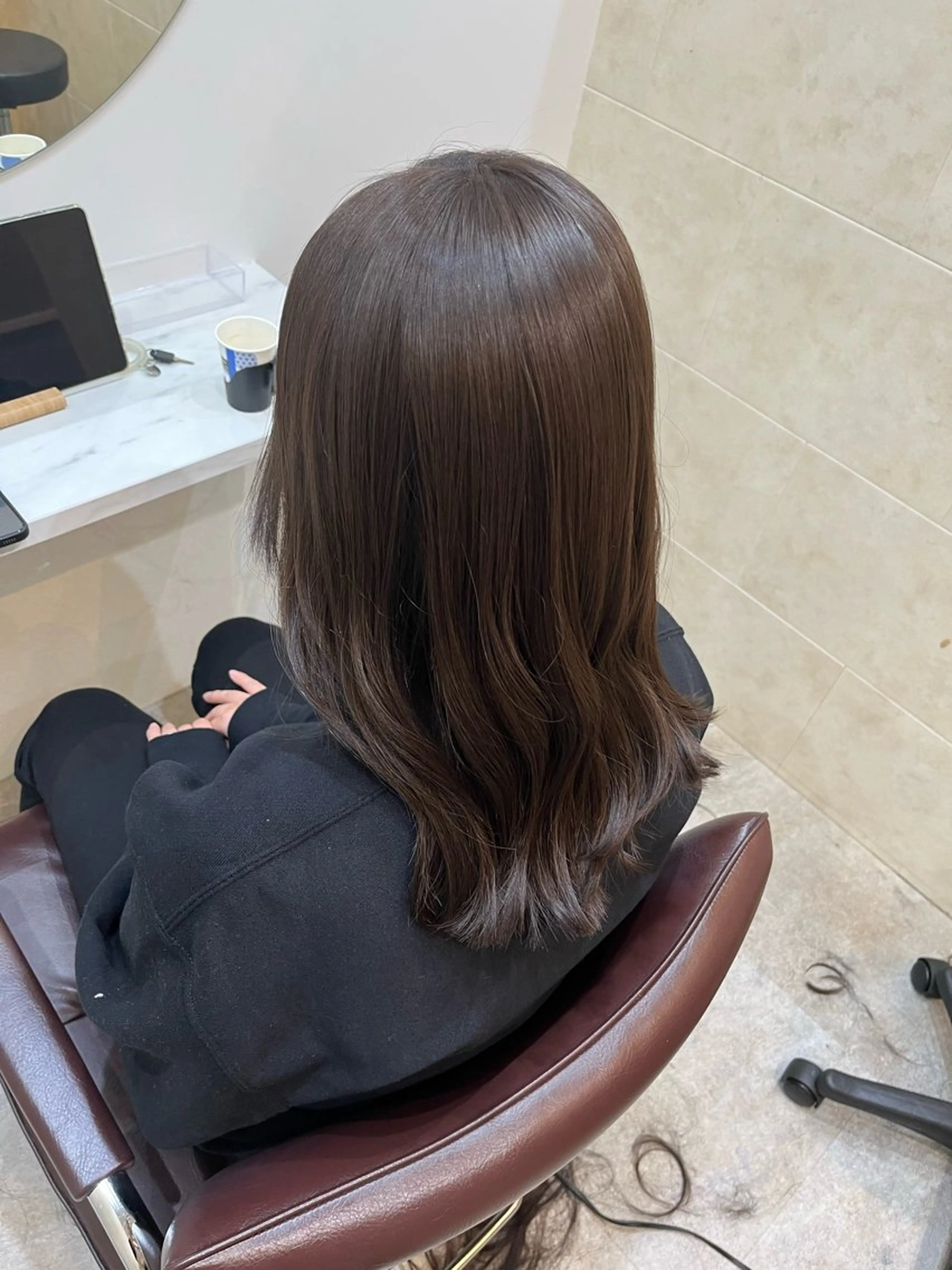 セミロング カラー 【髪質改善　艶髪】 布川　莉穂のヘアスタイル