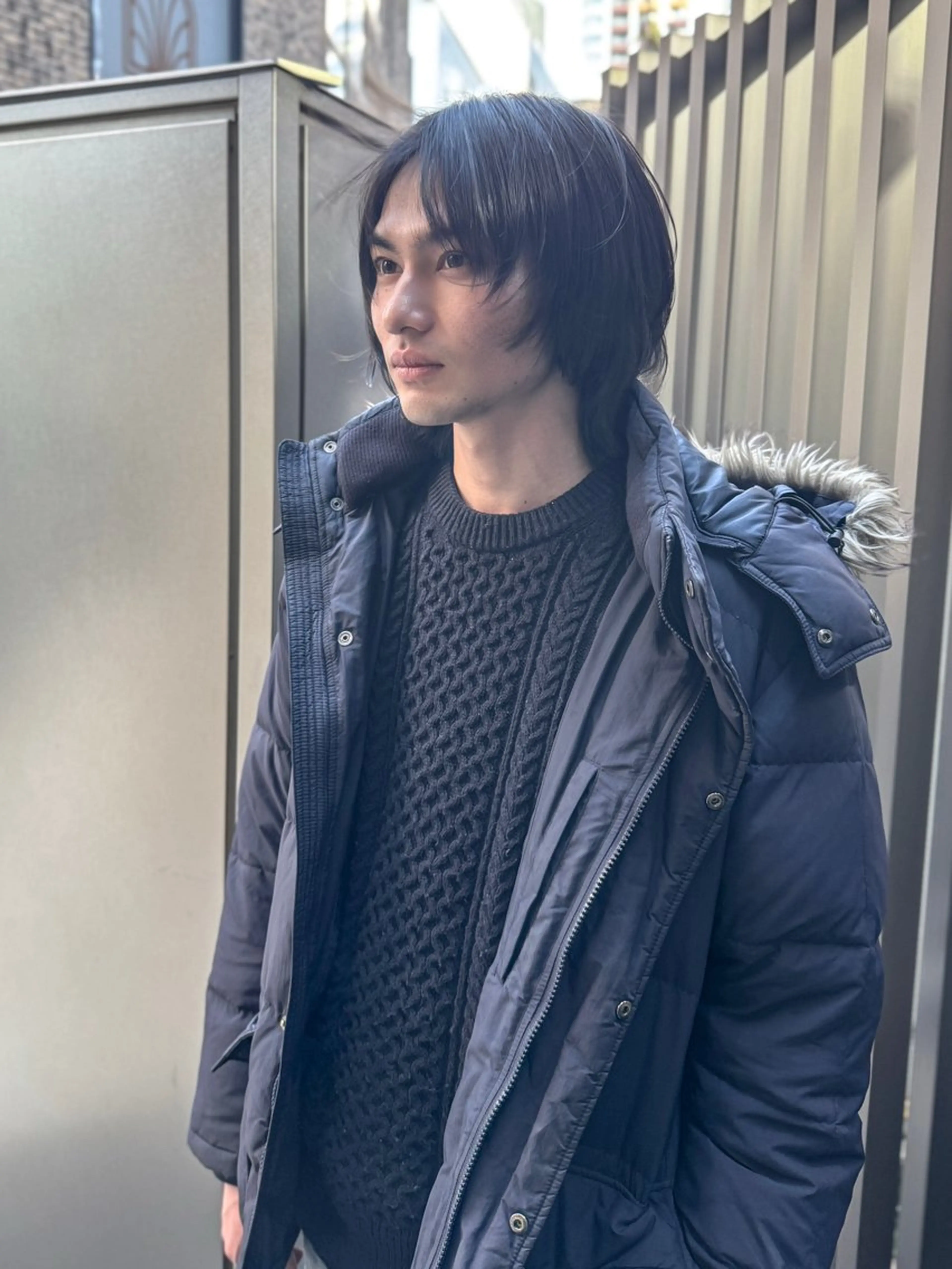 ミディアム ボブ ウルフカット カット メンズミディアム☁️ ✨ナチュラル/下村迅のヘアスタイル