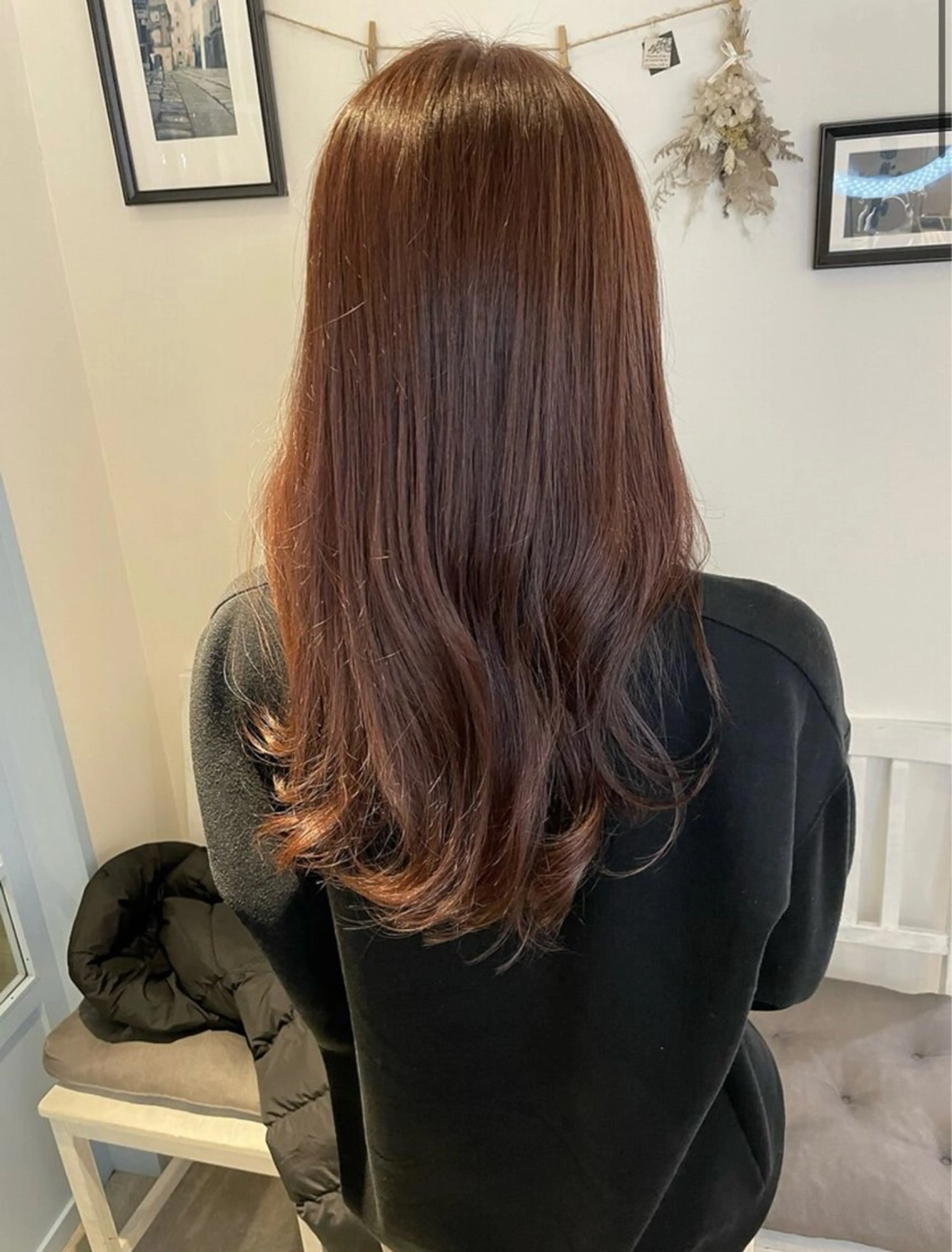 ロング カラー ブラウンカラー ヘアカラー こだわり艶カラー ♡chisato♡のヘアスタイル