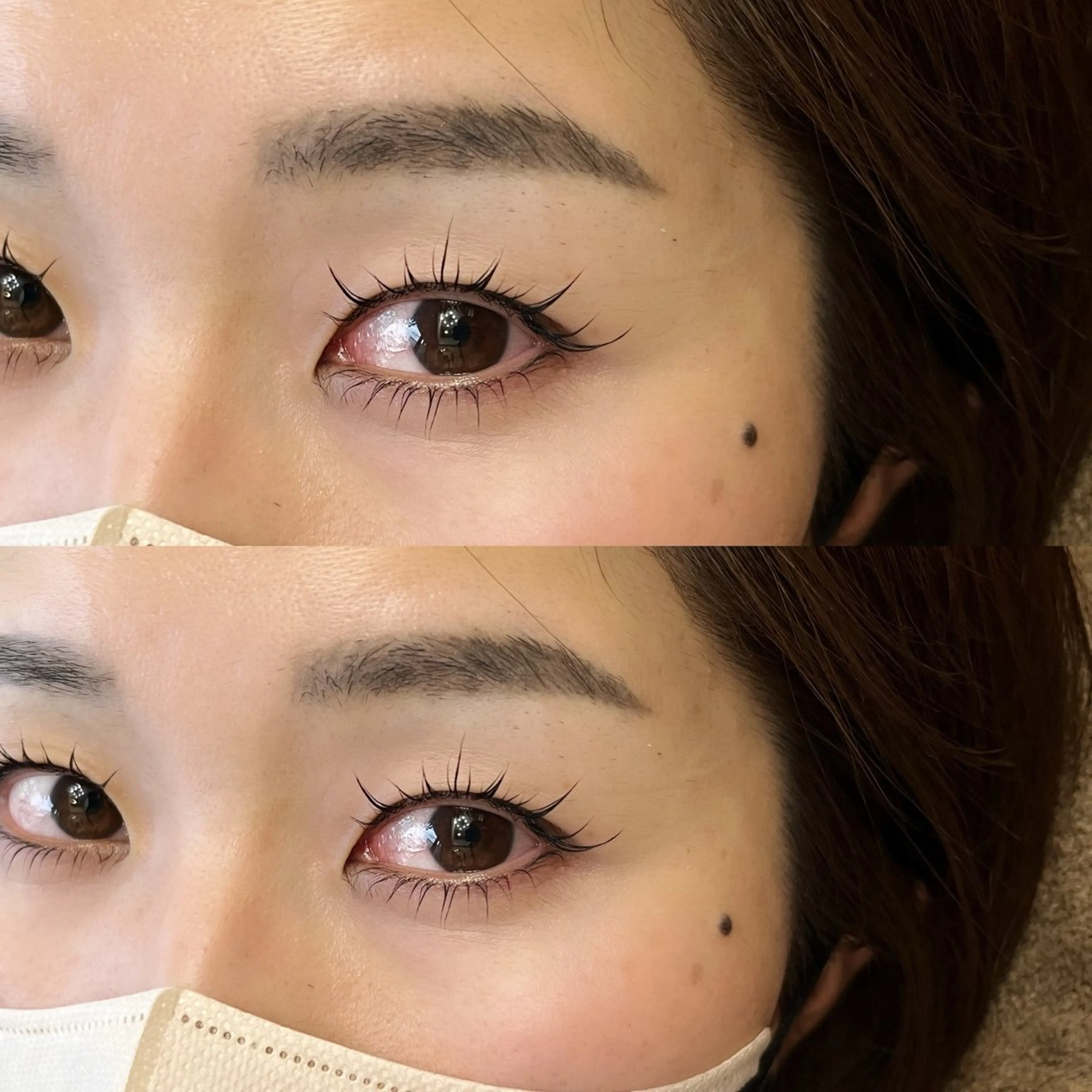マツエク・マツパ 下まつげエクステ 一重×まつ毛パーマ AND 桃山台nao🌽🍑のマツエク・マツパデザイン