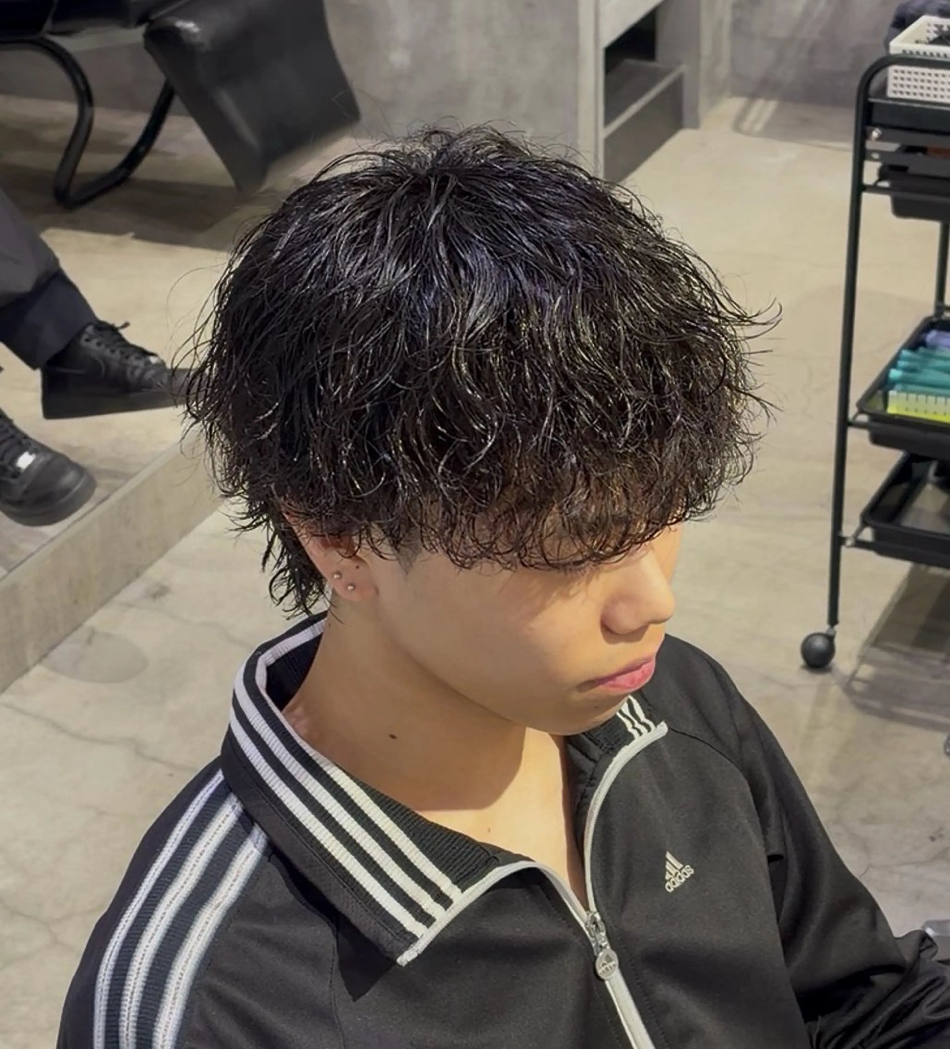 パーマ メンズ メンズパーマ 波巻きパーマ カット パーマ メンズパーマ🌀/ フェード/Koshのヘアスタイル