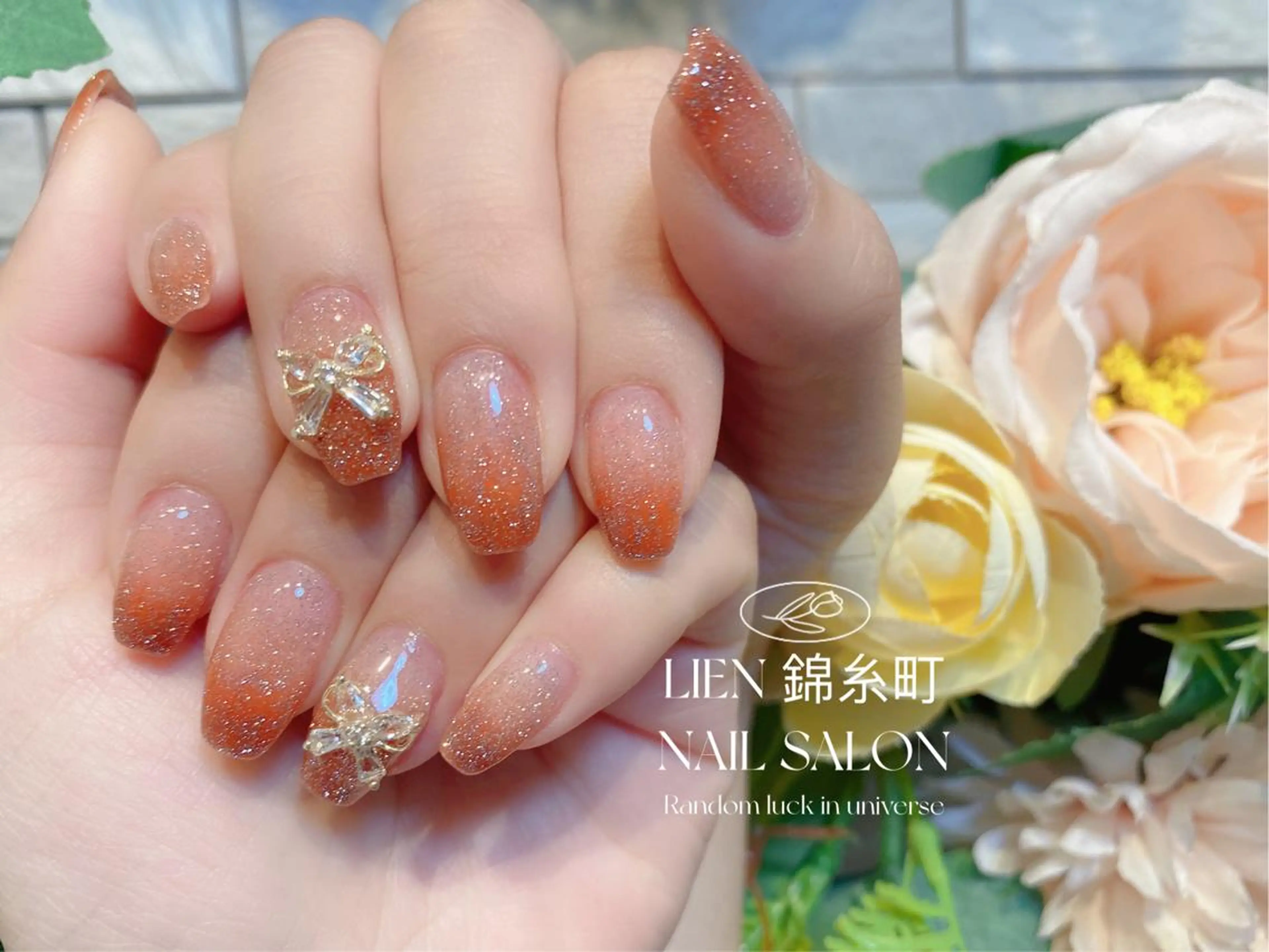 ネイル フラッシュネイル グラデーション Lien  _リエン リエンのネイルデザイン