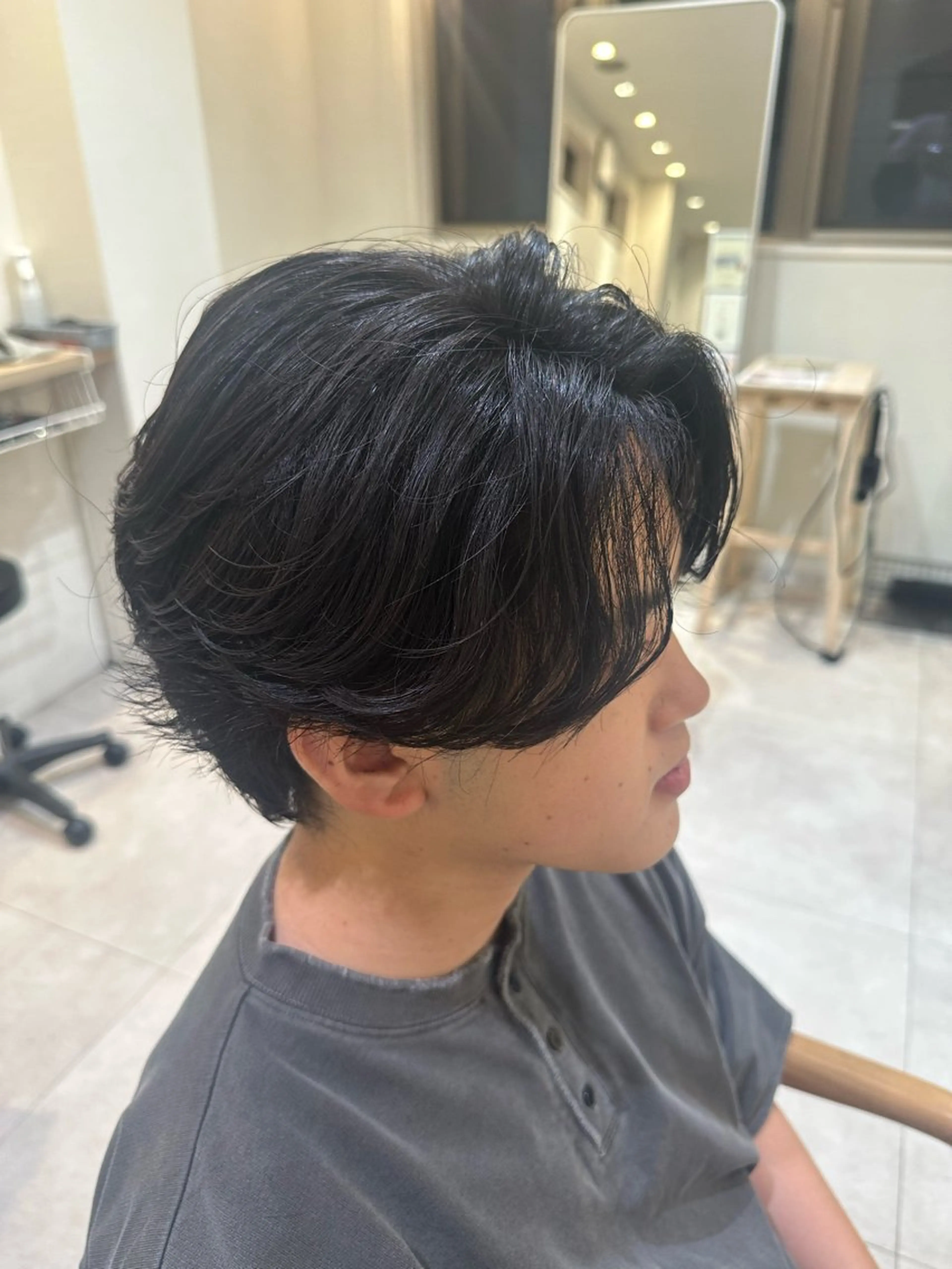 ショート パーマ メンズ フェザーパーマ メンズパーマ ニュアンスパーマ カット パーマ トリートメント 【パーマの達人】 💎メンズ特化🔥徹のヘアスタイル
